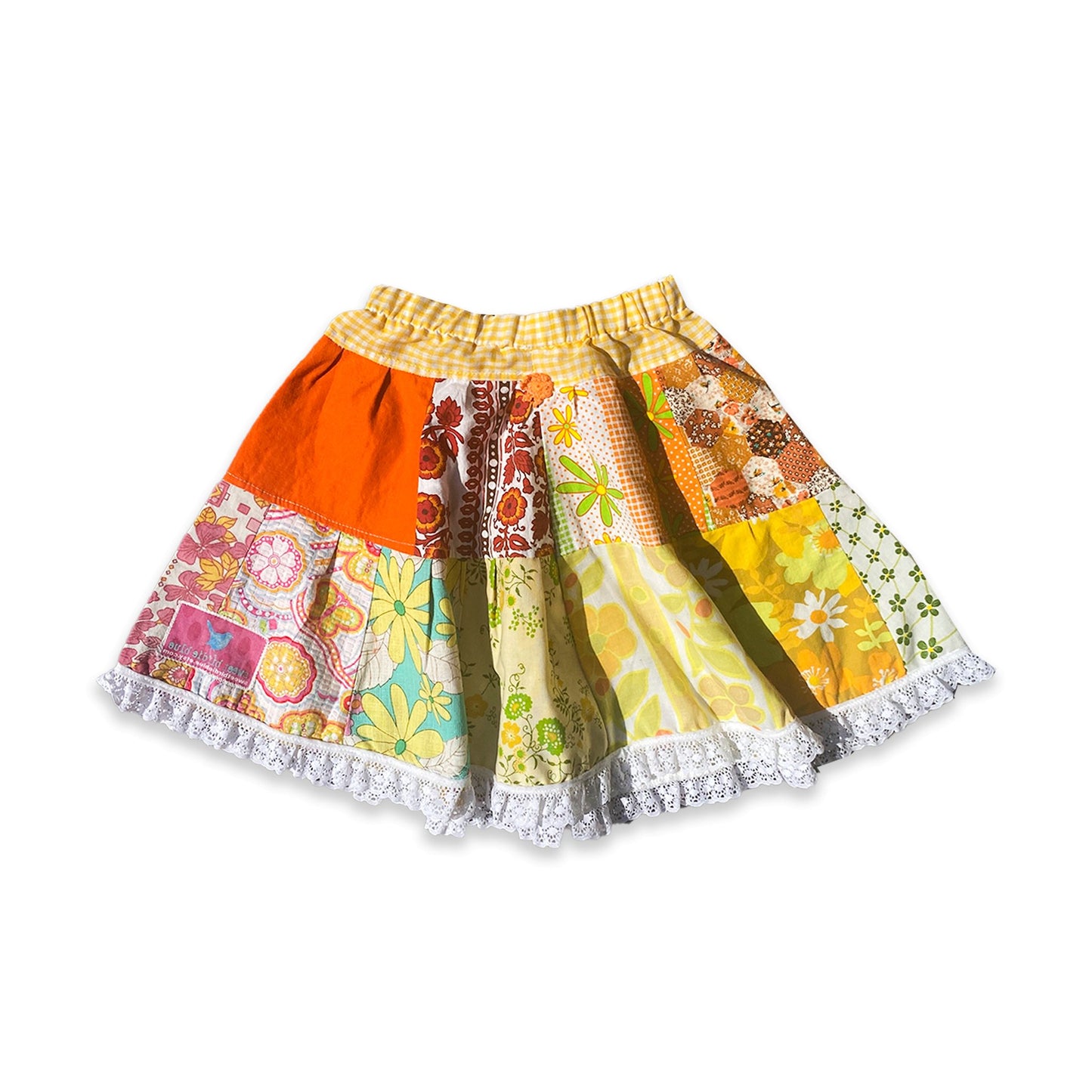 Style Floral Embroidered Skirt