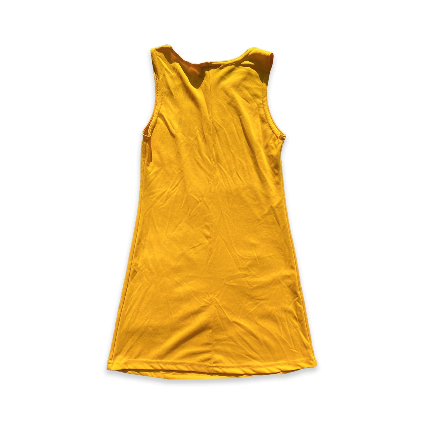 Yellow Butterfly Mini Dress