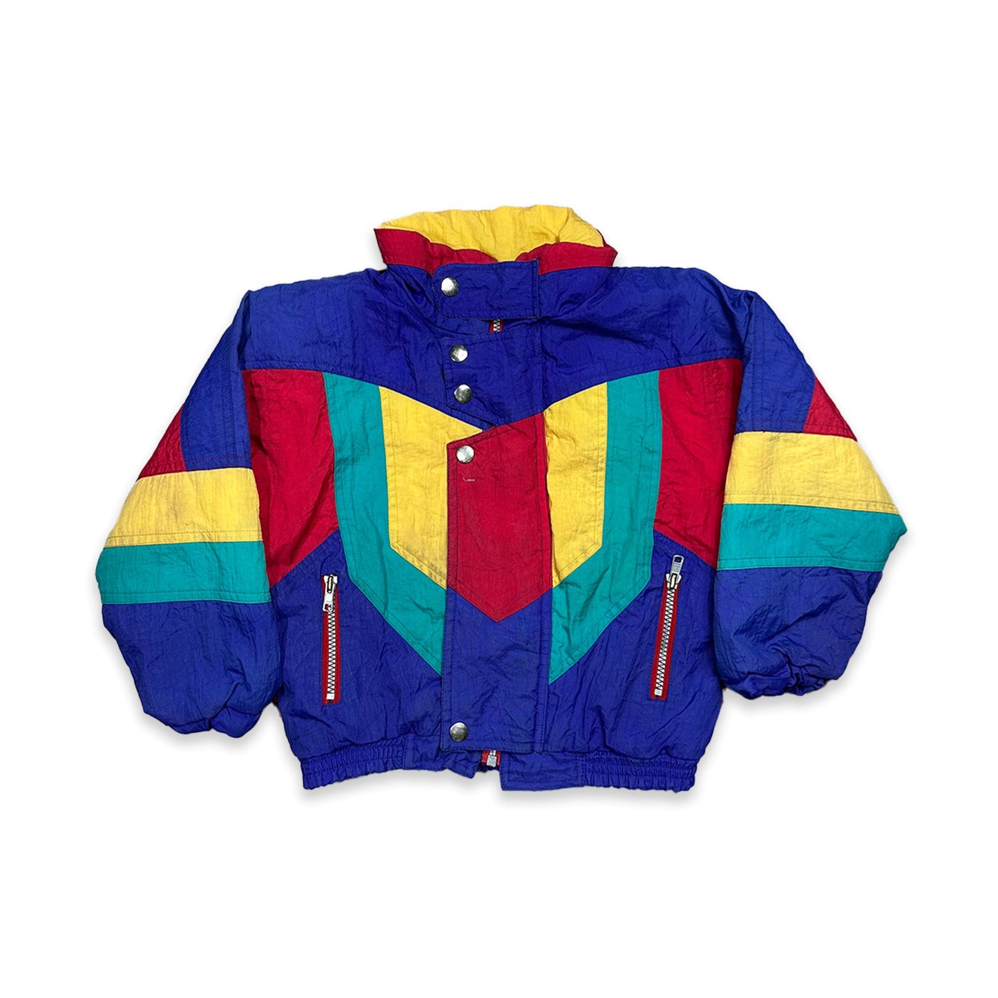80s Colour Block Puffer Jacket 4 - 5 Years Coat New Arrivals 80s_Colour_Block_Puffer_Jacket_4 - 5_Years_252 - Secondly
