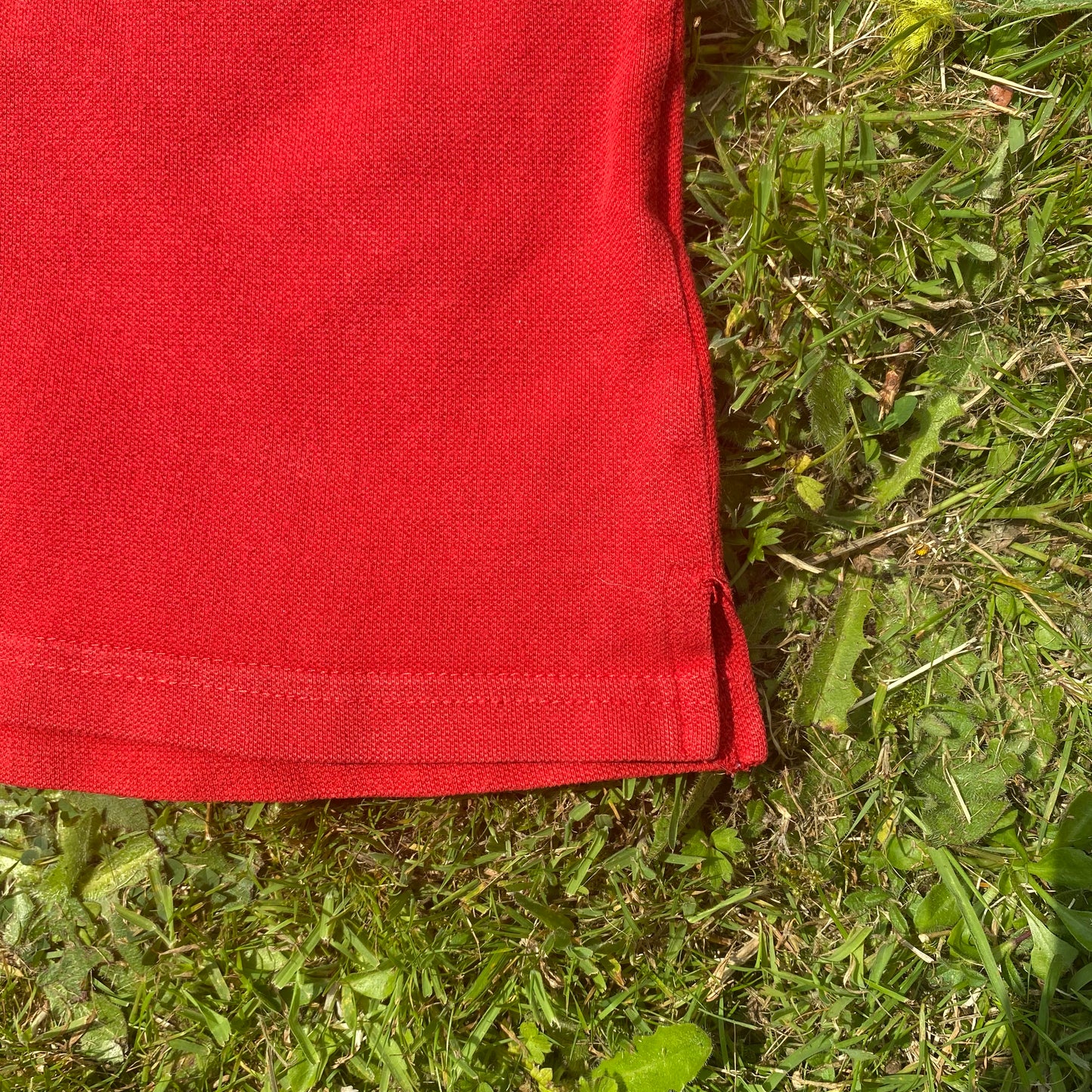 Red Ferrari Logo Polo Shirt Button Up Collared Ferarri - Secondly