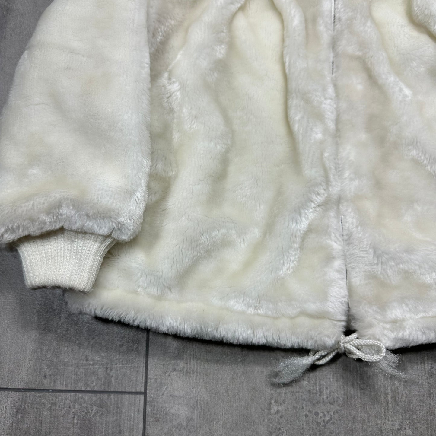 Pleated Faux Fur Coat 7-8 Years