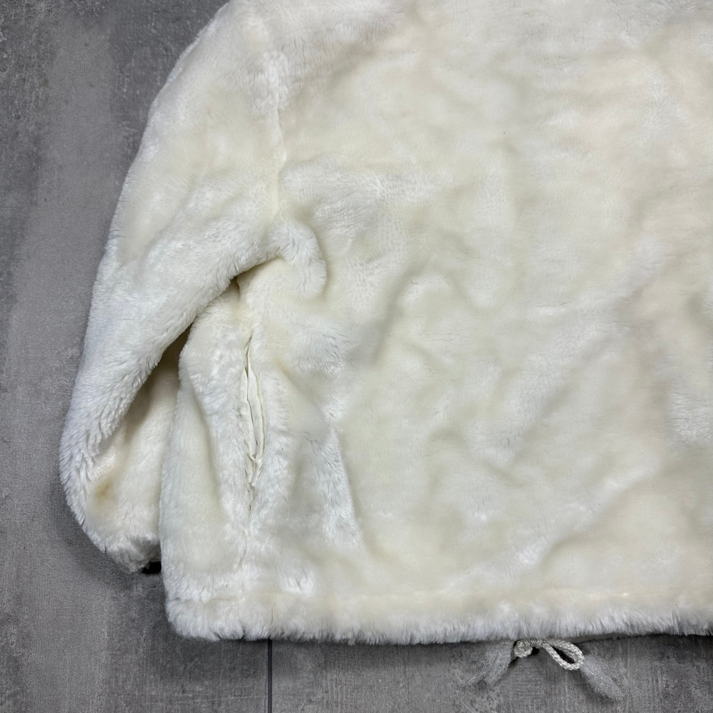 Pleated Faux Fur Coat 7-8 Years
