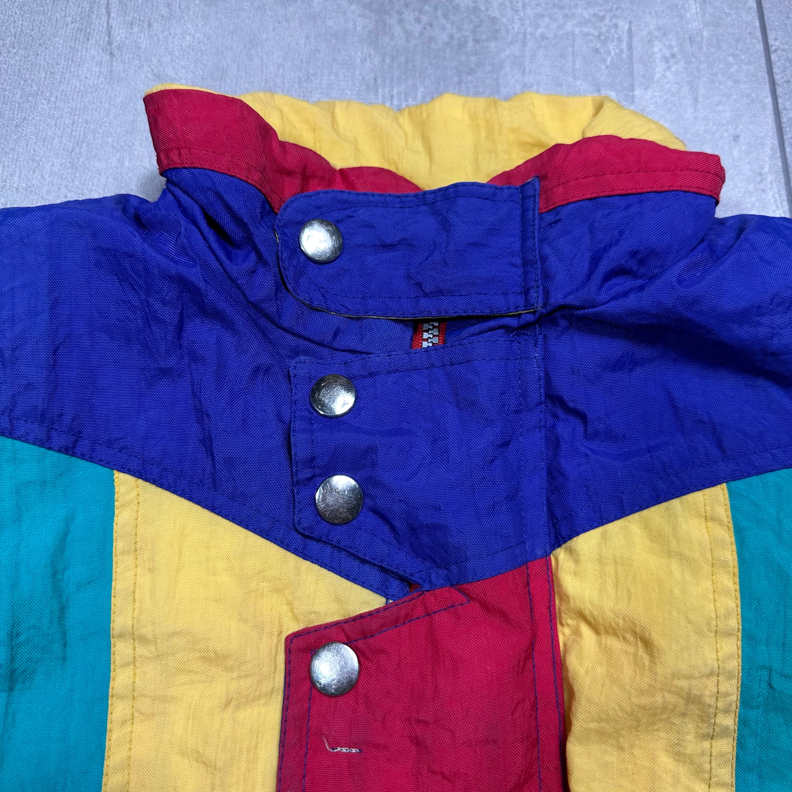 80s Colour Block Puffer Jacket 4-5 Years