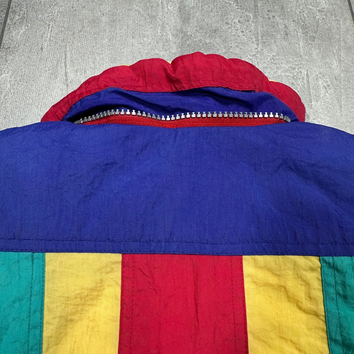 80s Colour Block Puffer Jacket 4-5 Years
