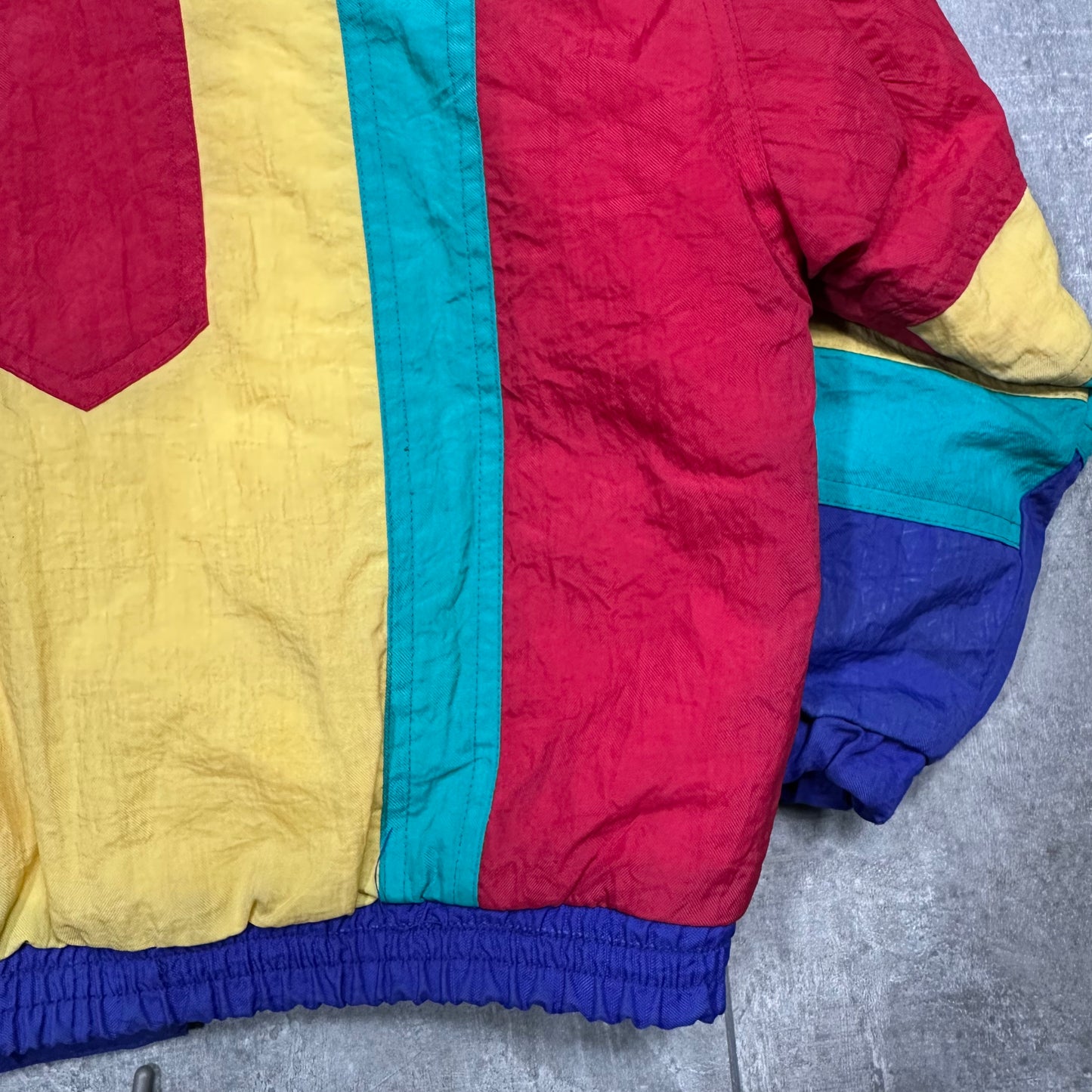 80s Colour Block Puffer Jacket 4-5 Years
