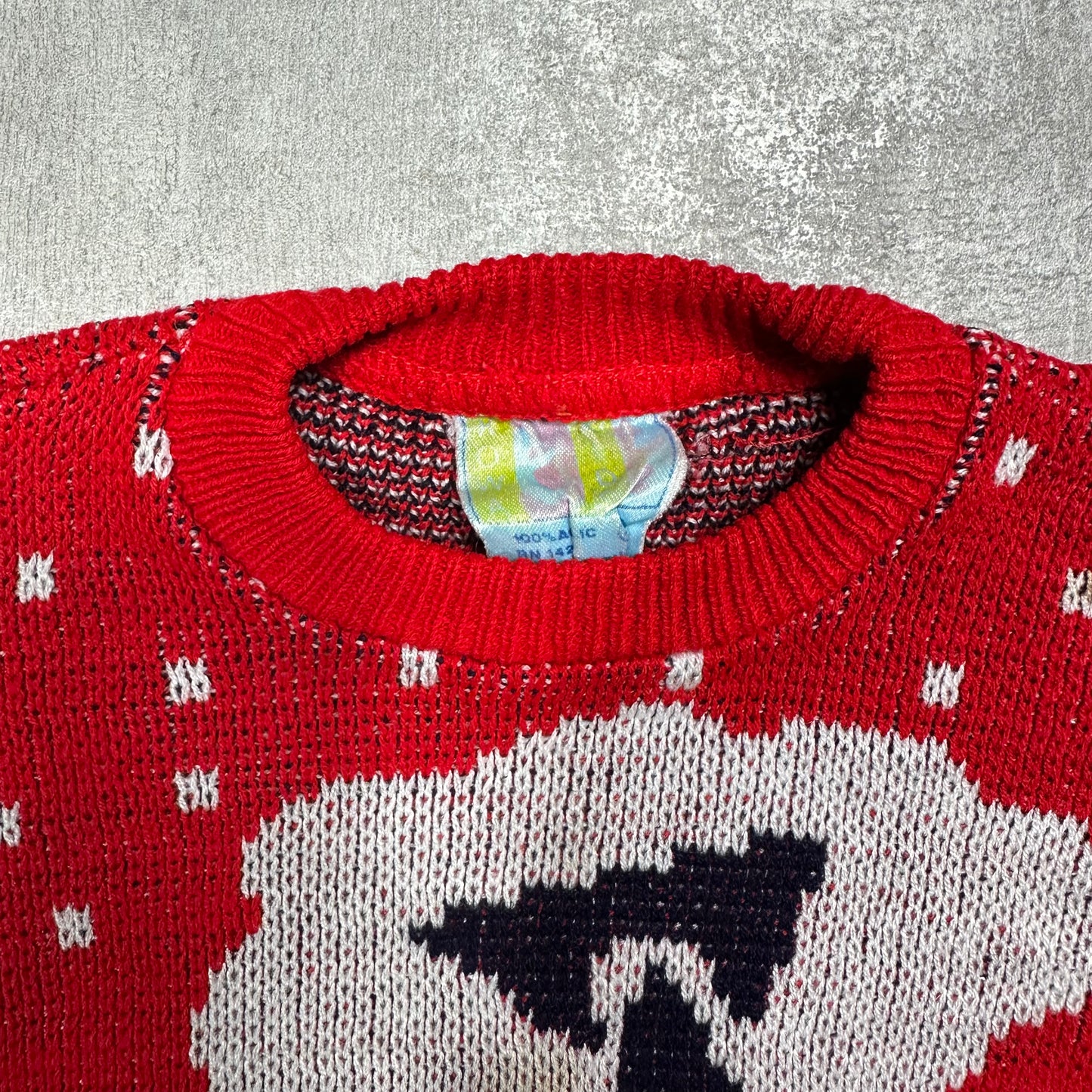 Intarsia Red Knitted Jumper 4-5 Years