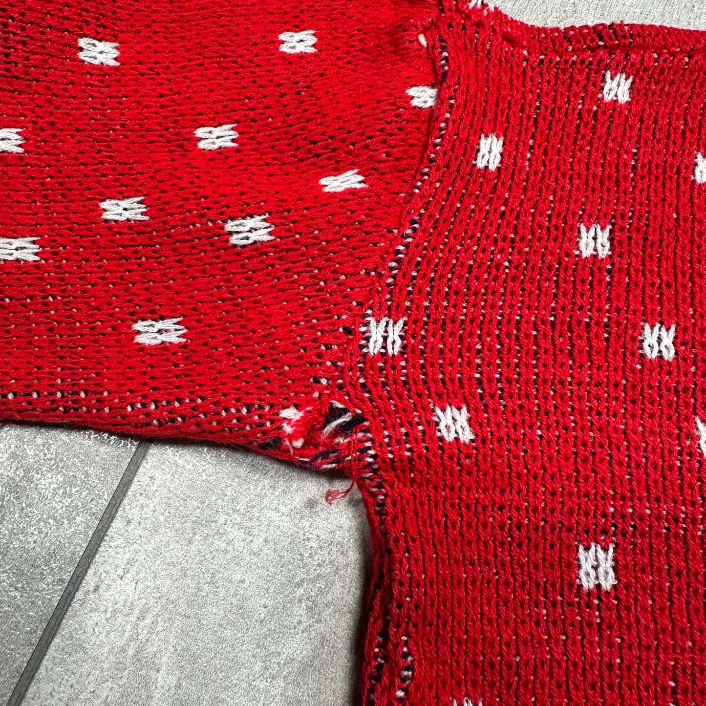 Intarsia Red Knitted Jumper 4-5 Years