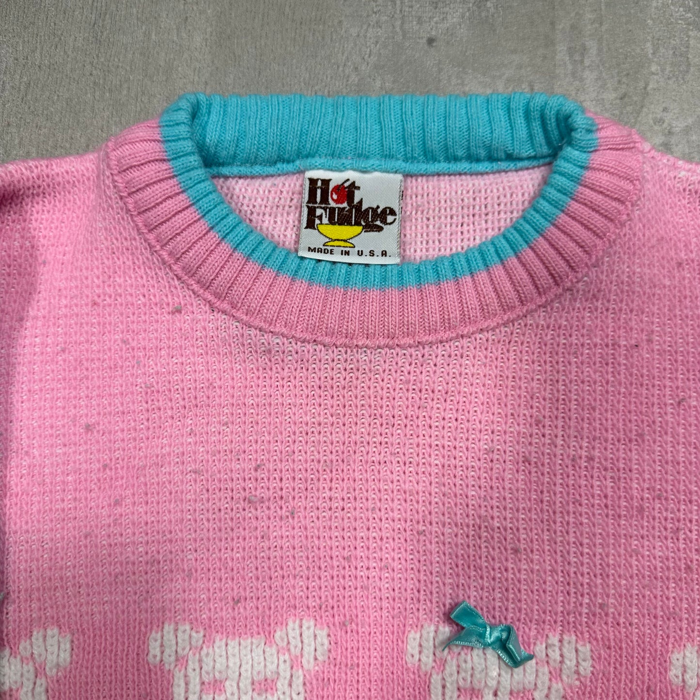 Teddy Bear Intarsia Knit 5-6 Years