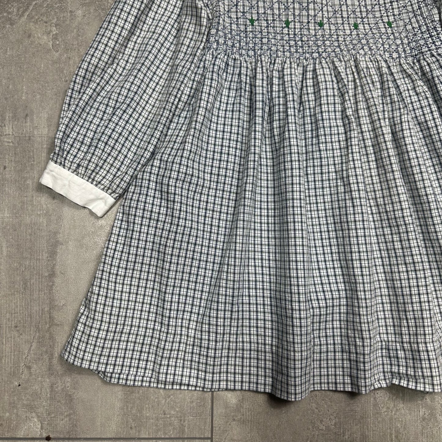 Tartan Smocked Prairie Dress 5-6 Years