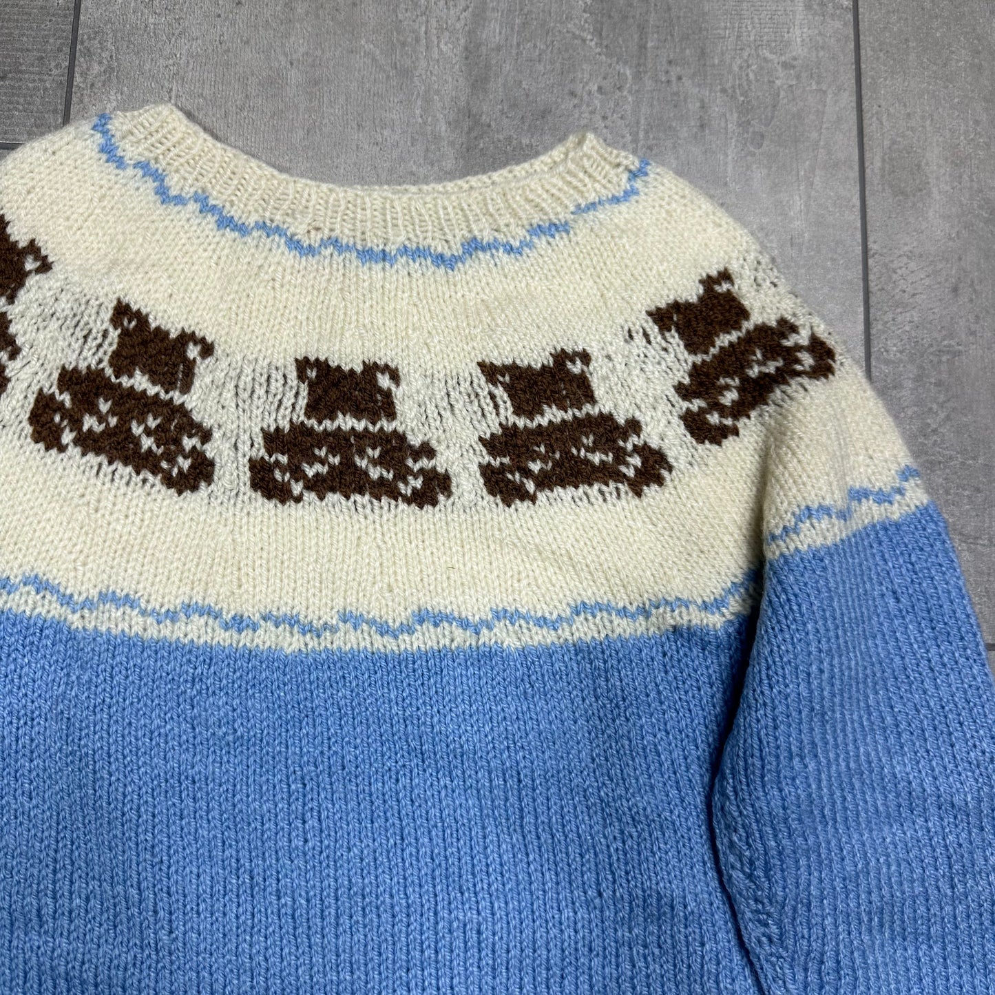 Bear Striped Intarsia Knit 18-24 Months