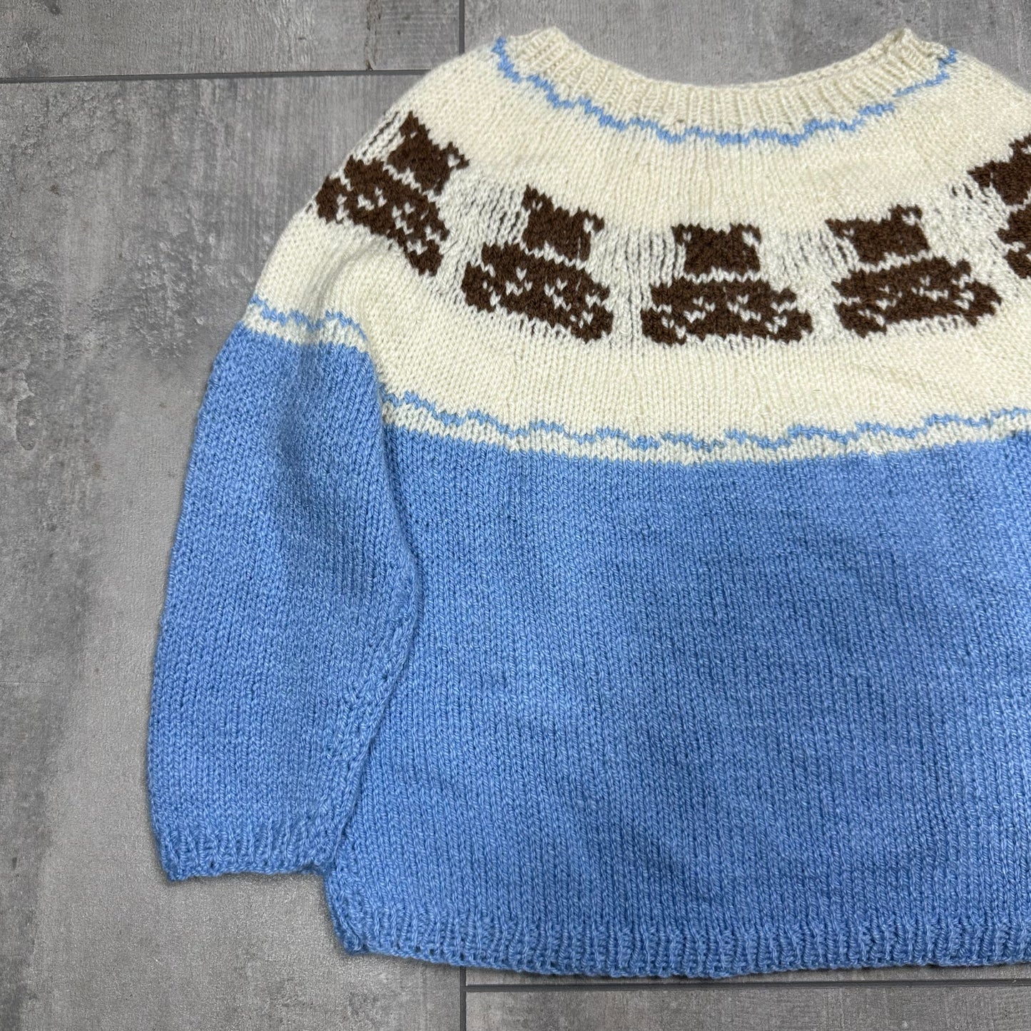 Bear Striped Intarsia Knit 18-24 Months