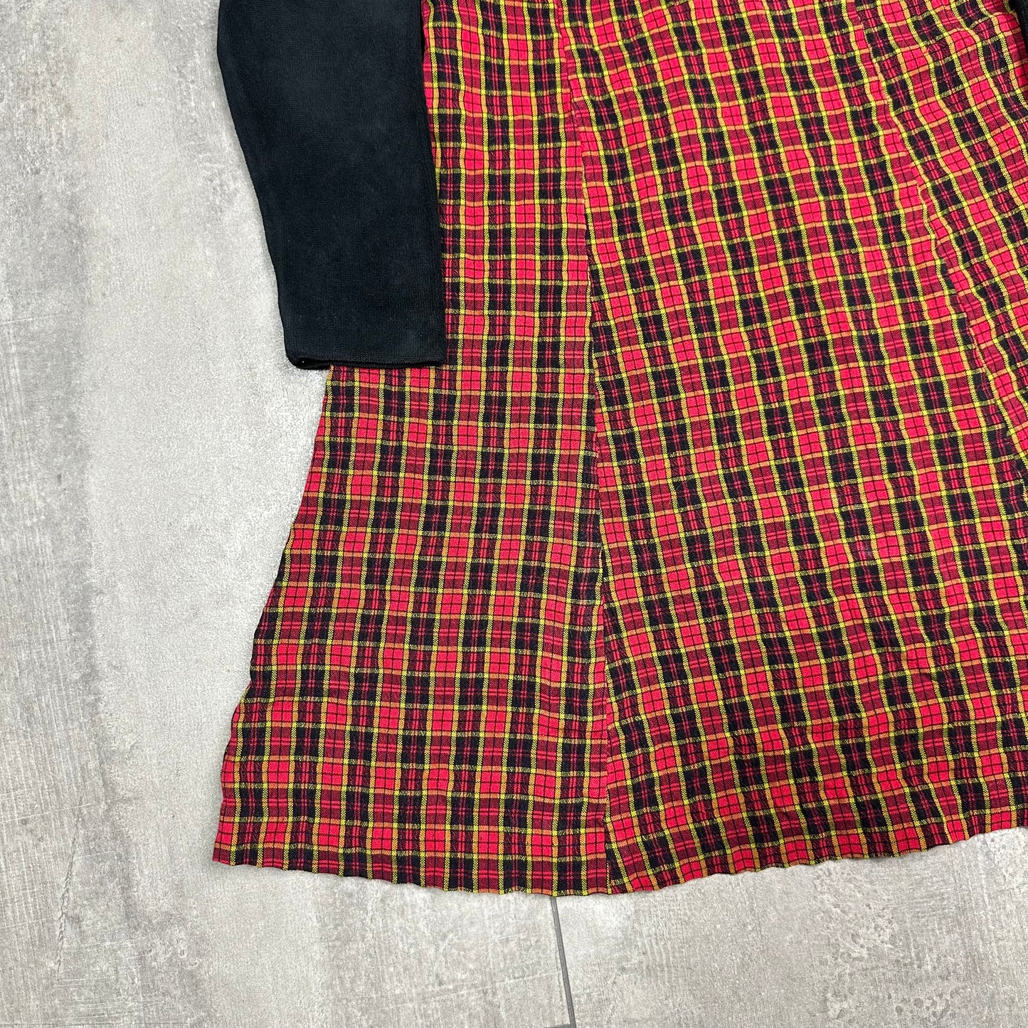 Velvet & Tartan Winter Dress 4-5 Years