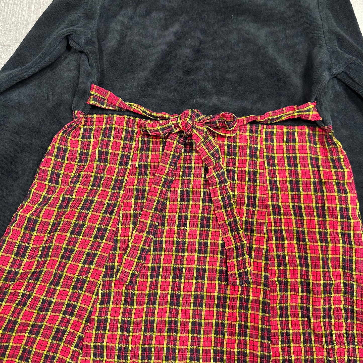 Velvet & Tartan Winter Dress 4-5 Years