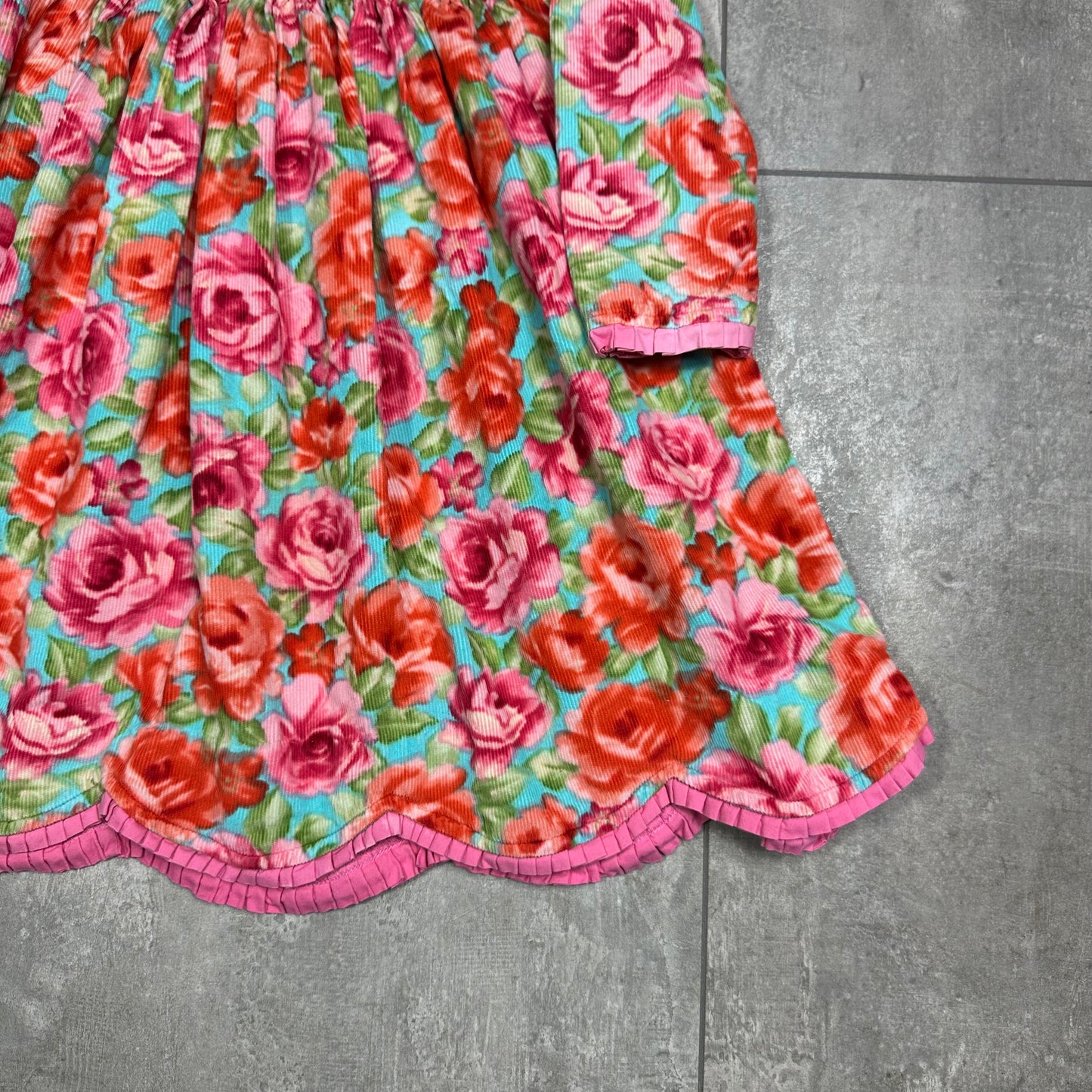 Floral Corduroy Winter Dress 2-3 Years