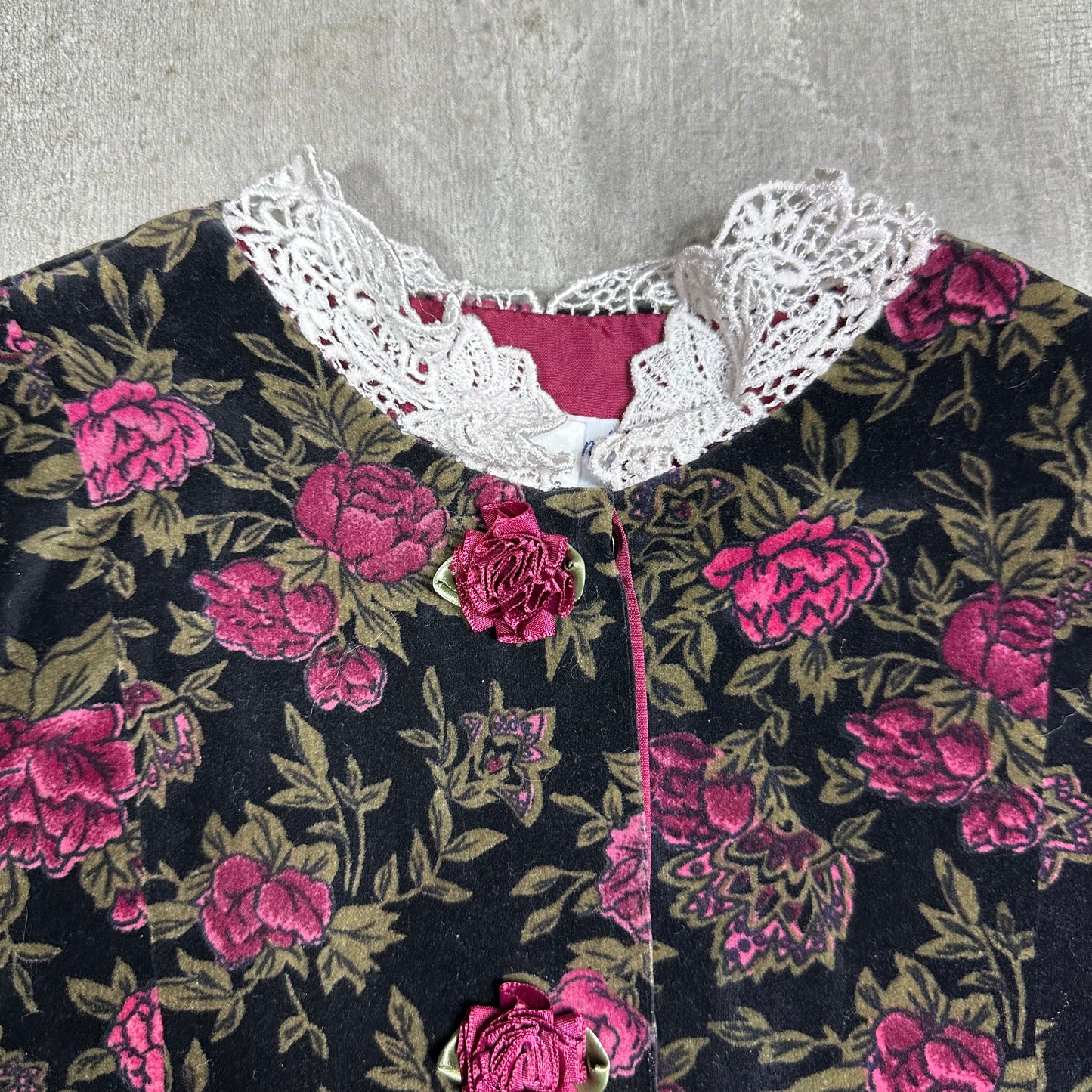Velvet Rose Printed Jacket 9-10 Years