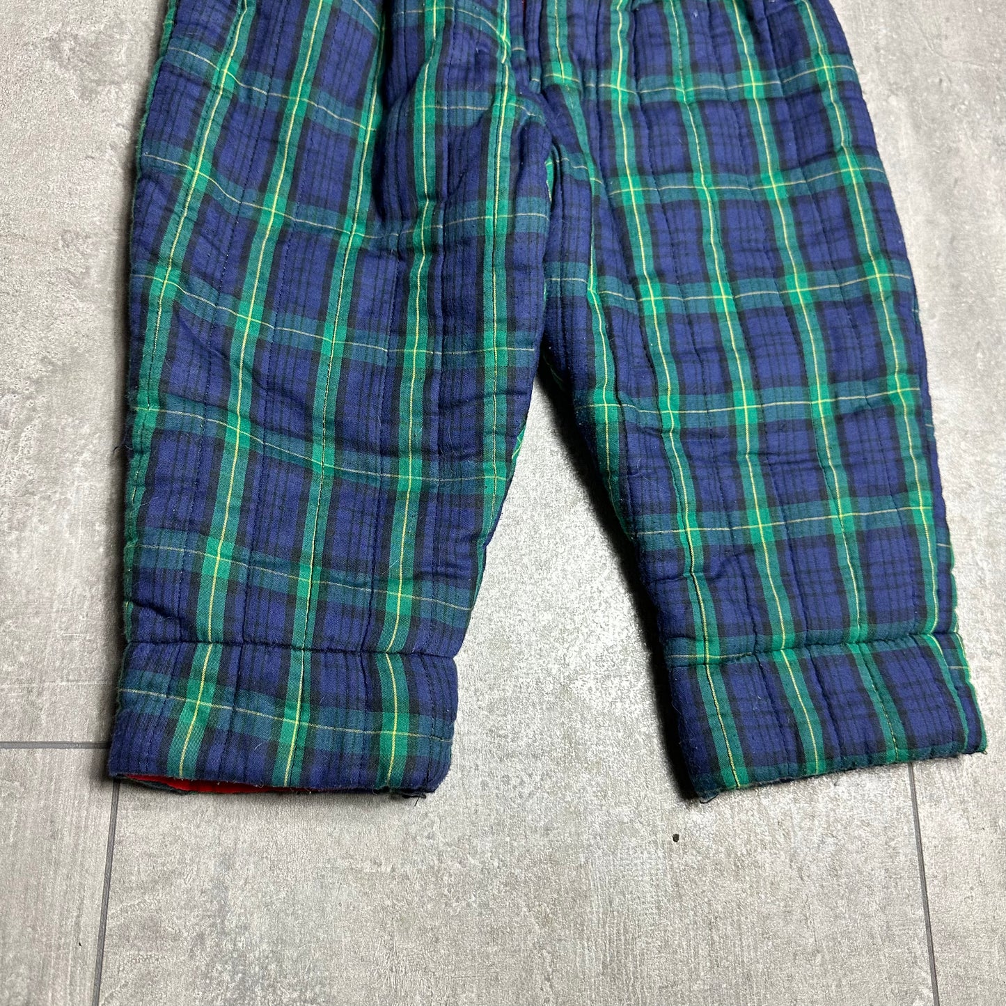 Plaid Embroidered Ski Salopettes 18-24 Months