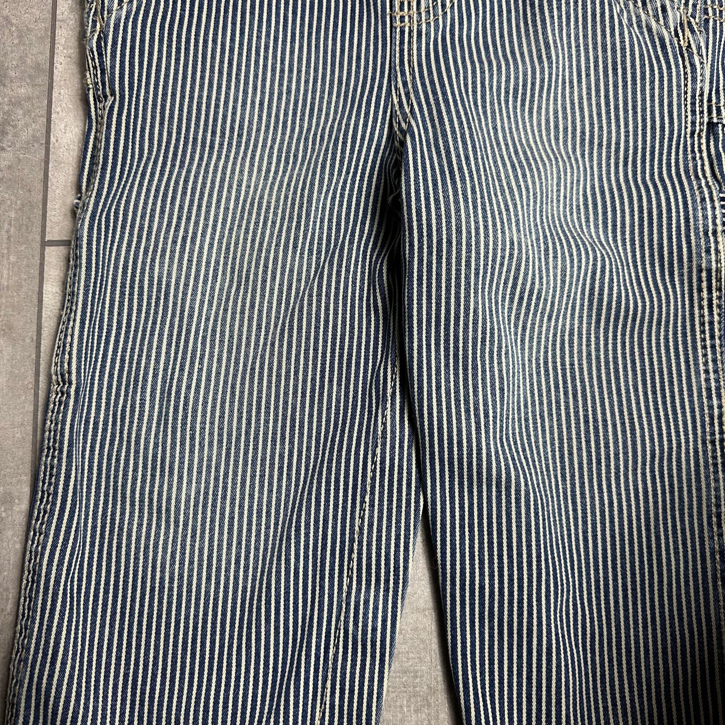 OshKosh Pinstripe Faded Dungarees 18-24 Months
