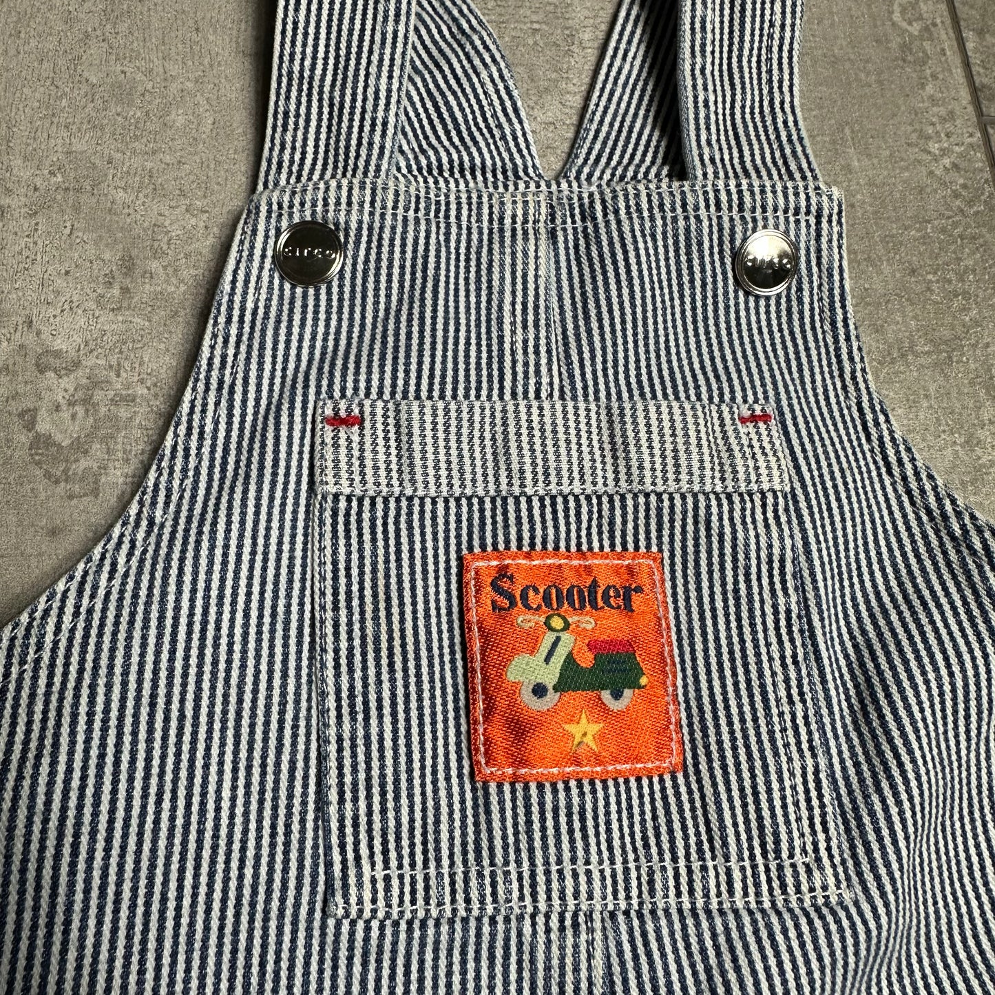 Pinstripe Skooter Dungarees 18-24 Months