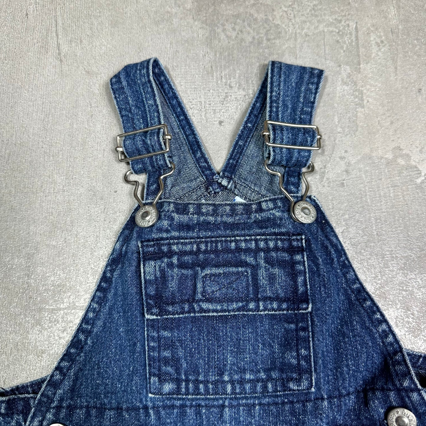 Utility Velcro Denim Dungarees 6-9 Months
