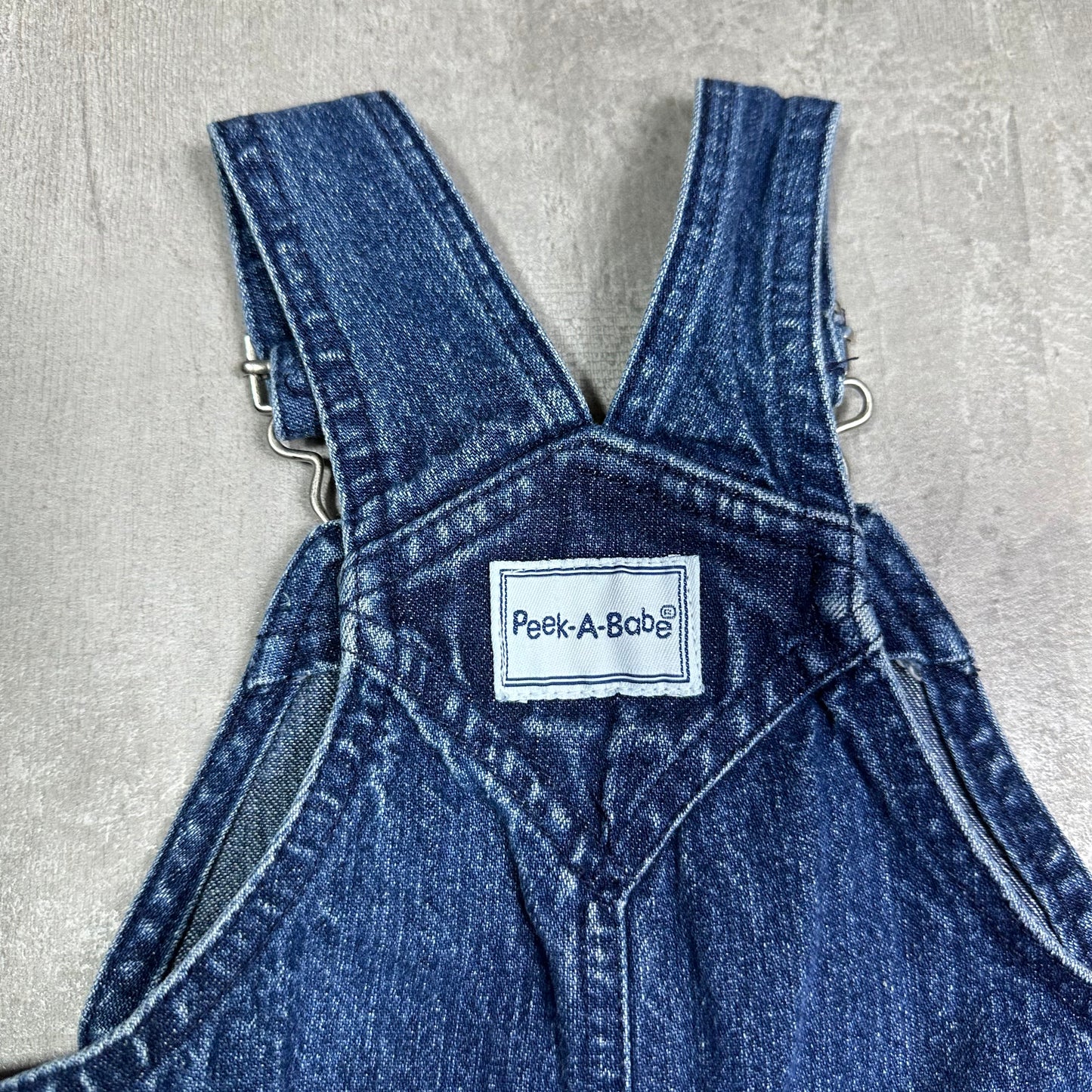 Utility Velcro Denim Dungarees 6-9 Months