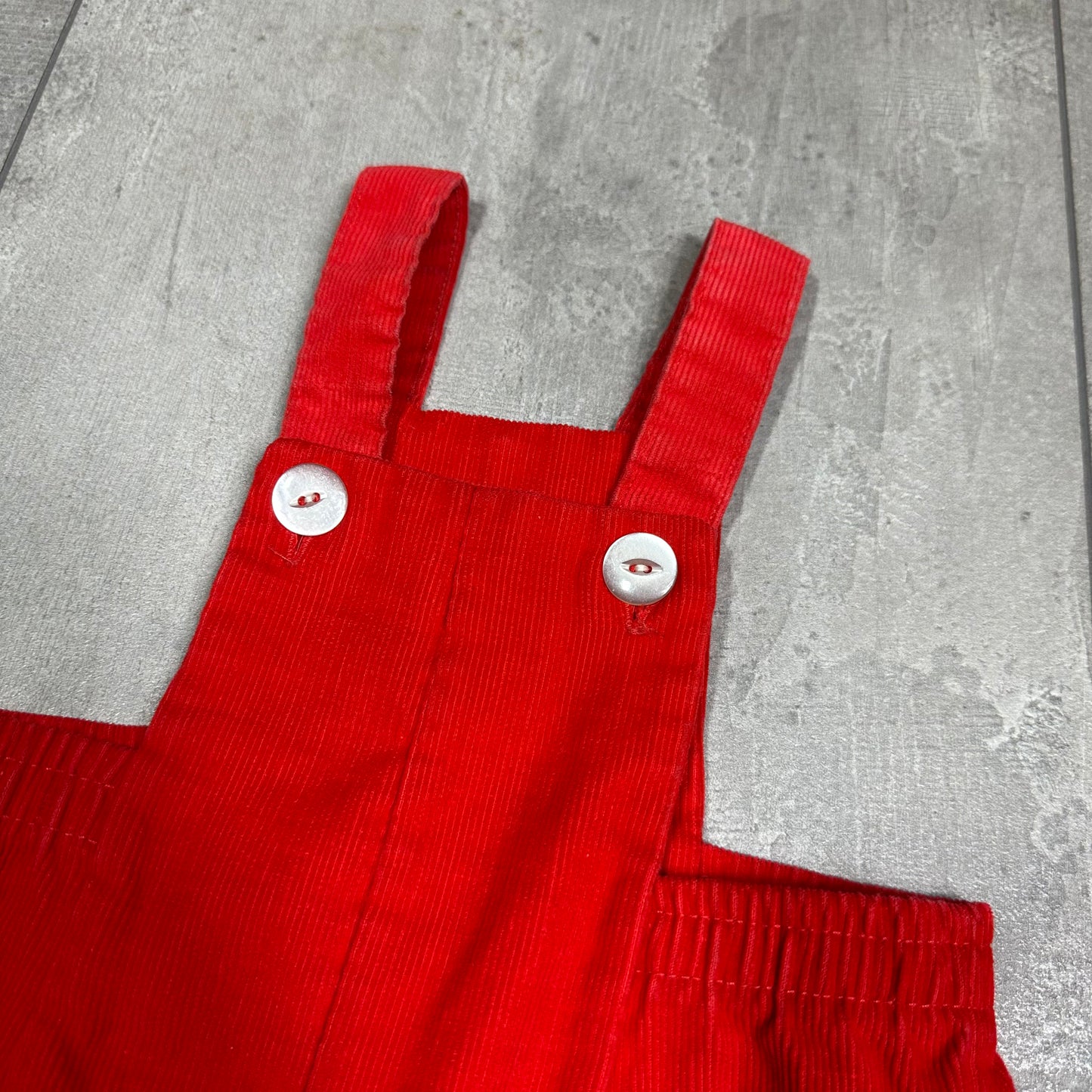Red Corduroy All In One 18-24 Months