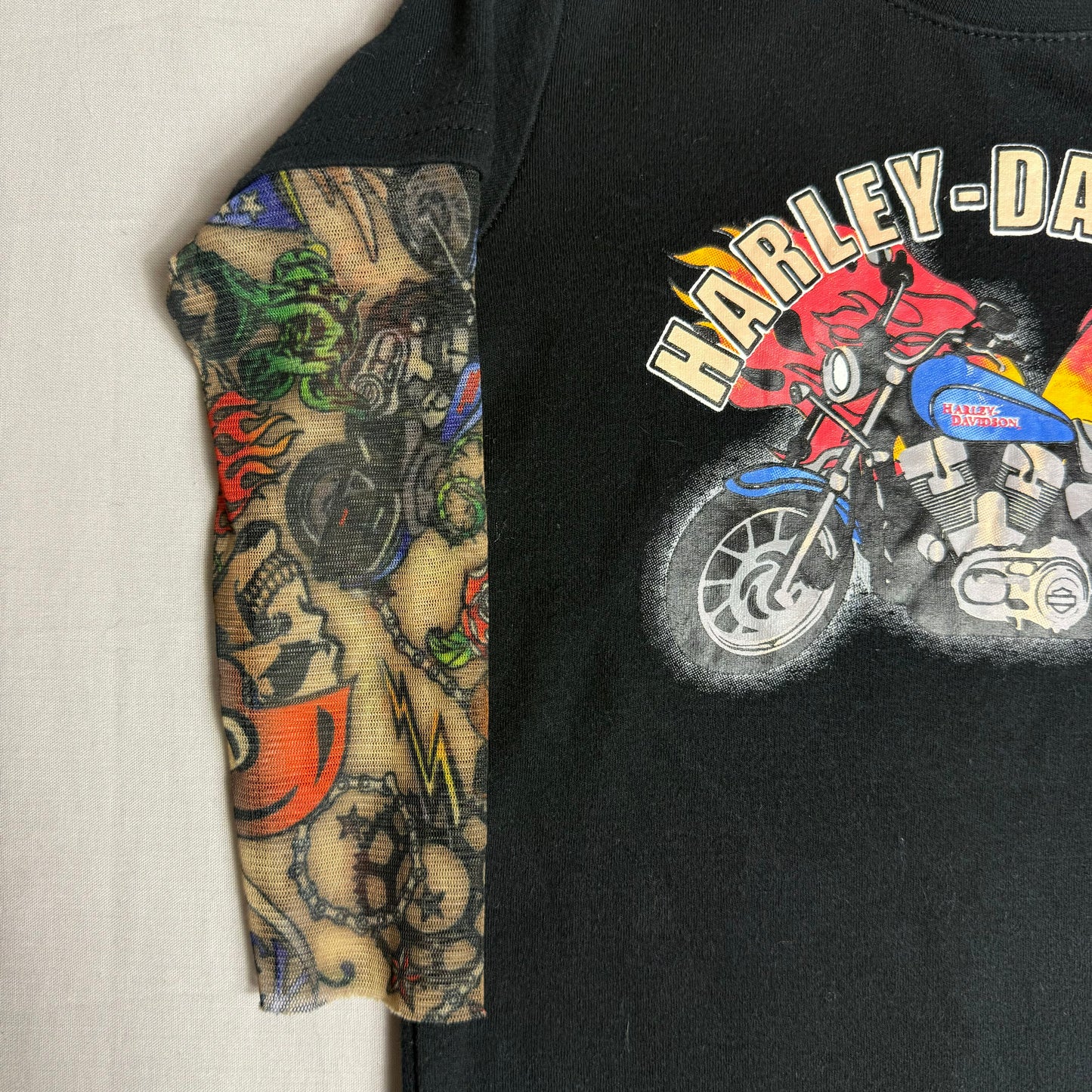 Harley Davidson Tattoo Babygrow 18-24 Months
