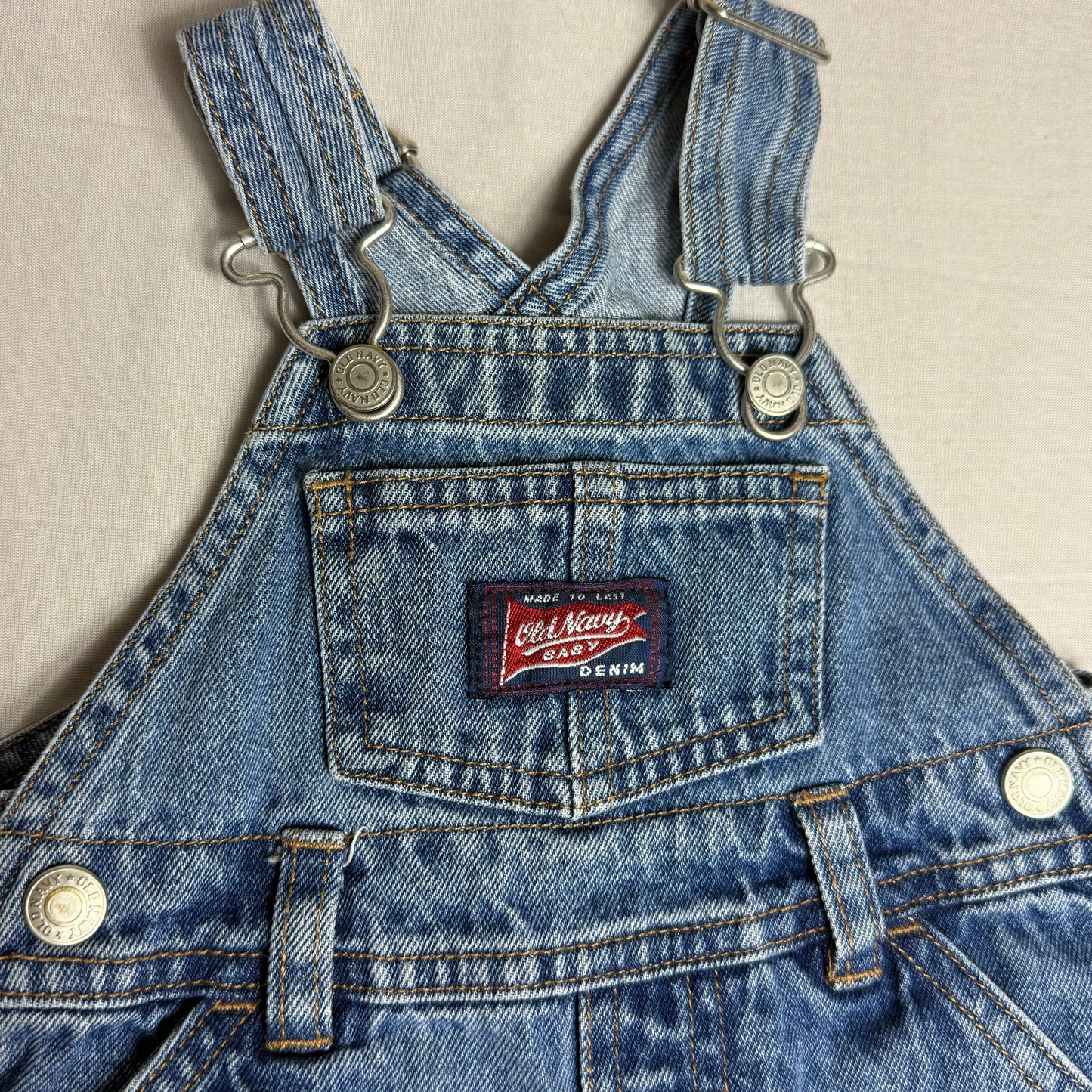 Lightwash Denim Carpenter Dungarees 3-6 Months