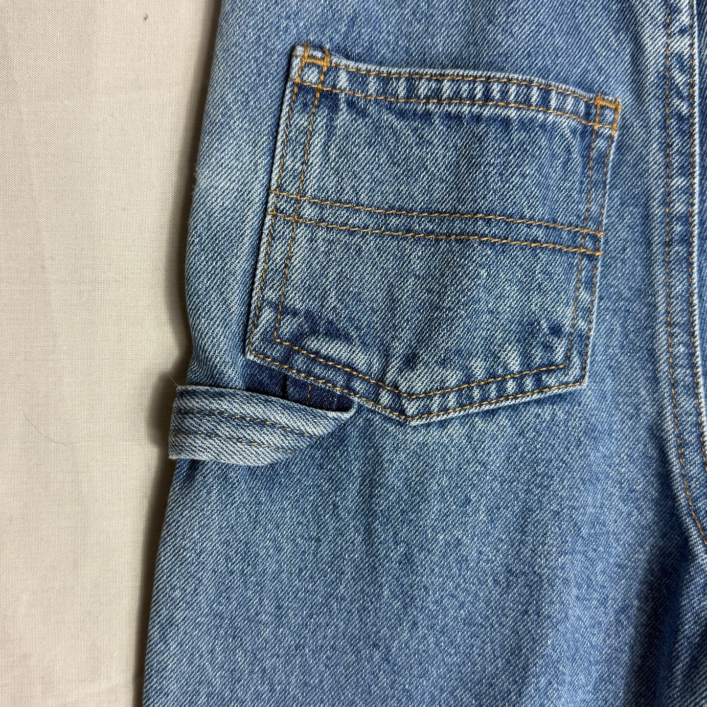 Lightwash Denim Carpenter Dungarees 3-6 Months