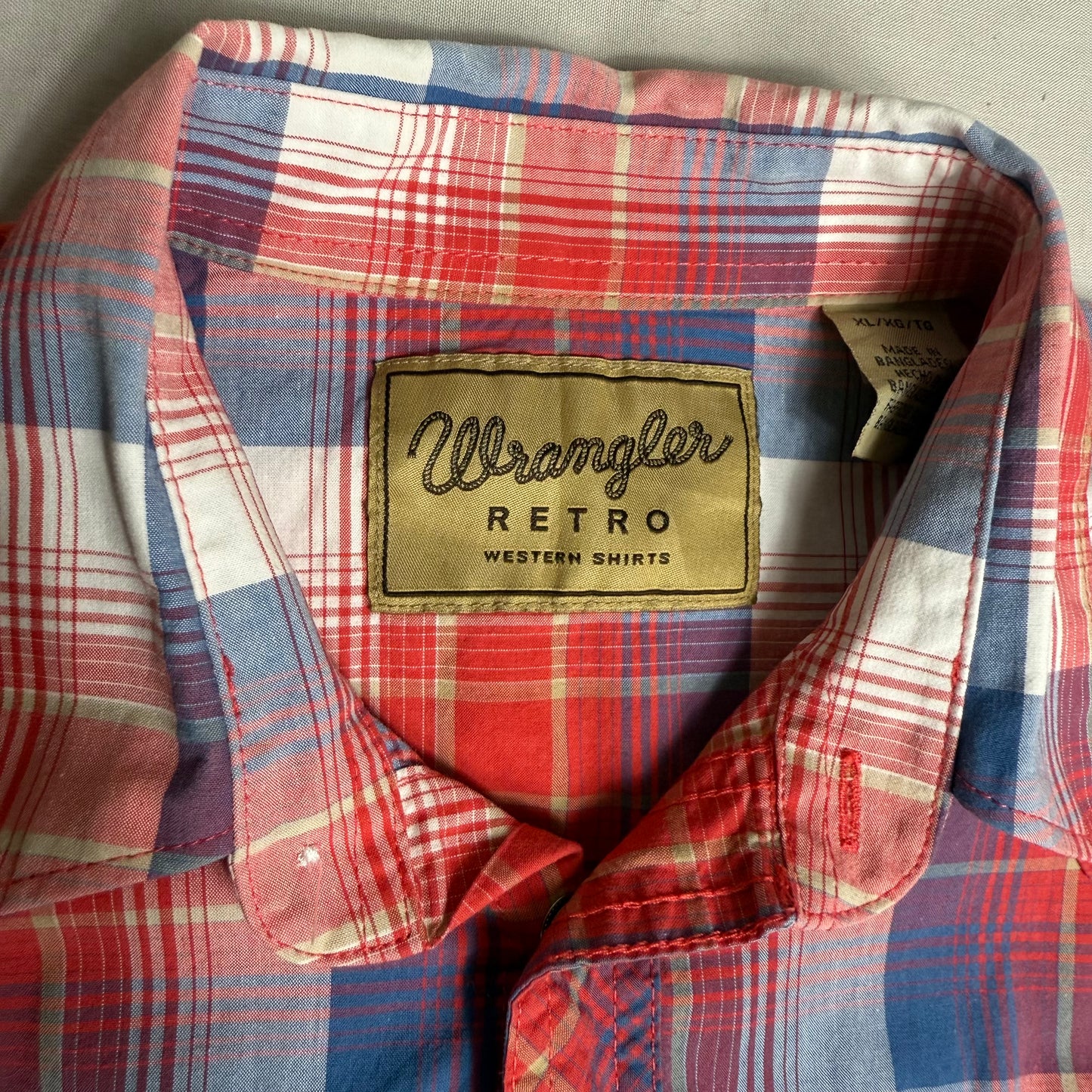 Wrangler Western Red Check Shirt 13-14 Years
