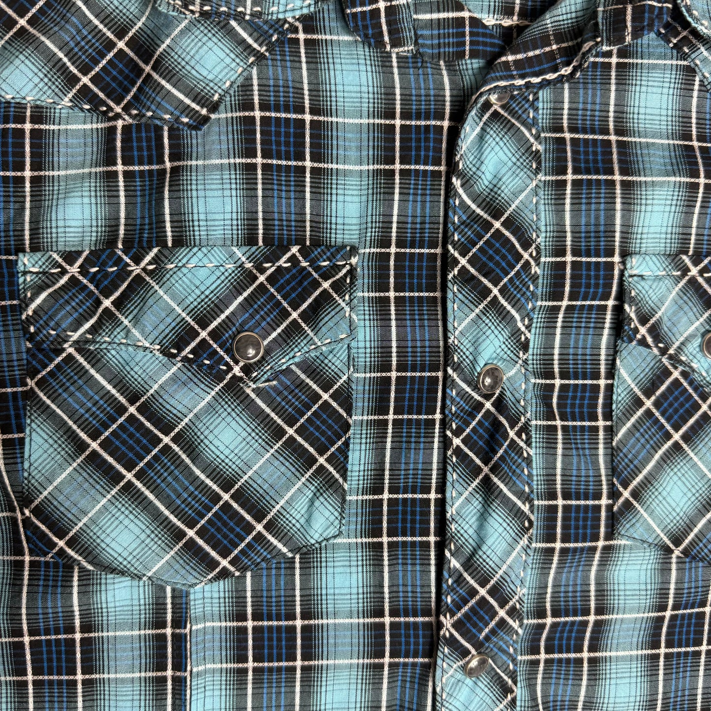 Wrangler Western Blue Check Shirt 13-14 Years