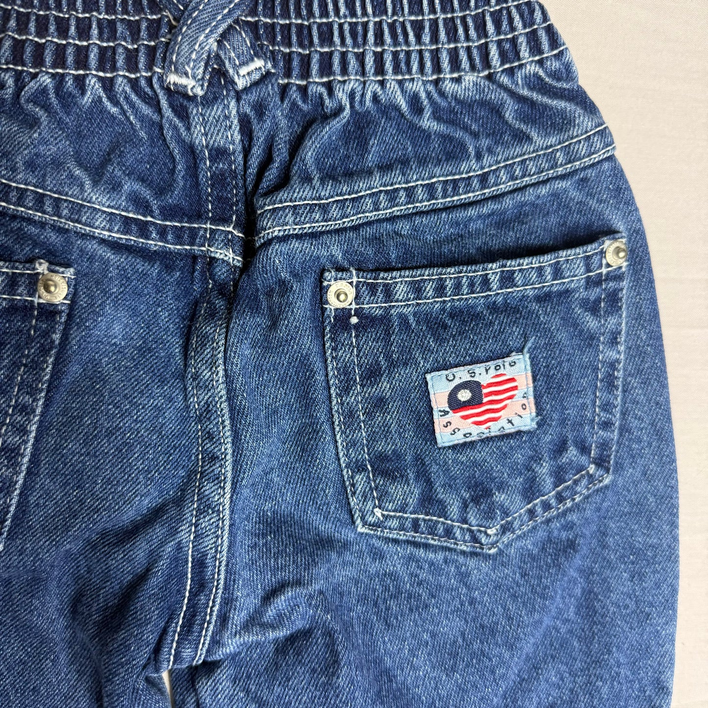 American Flag Embroidered Jeans 2-3 Years