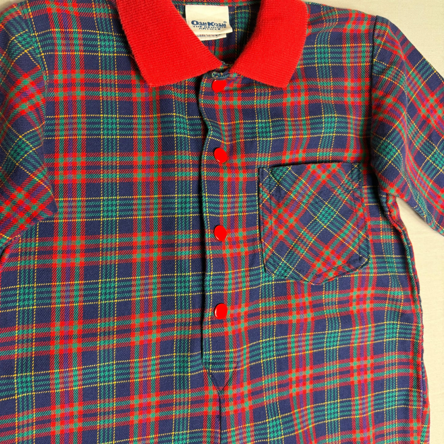 OshKosh B'Gosh Tartan All in One 12-18 Months