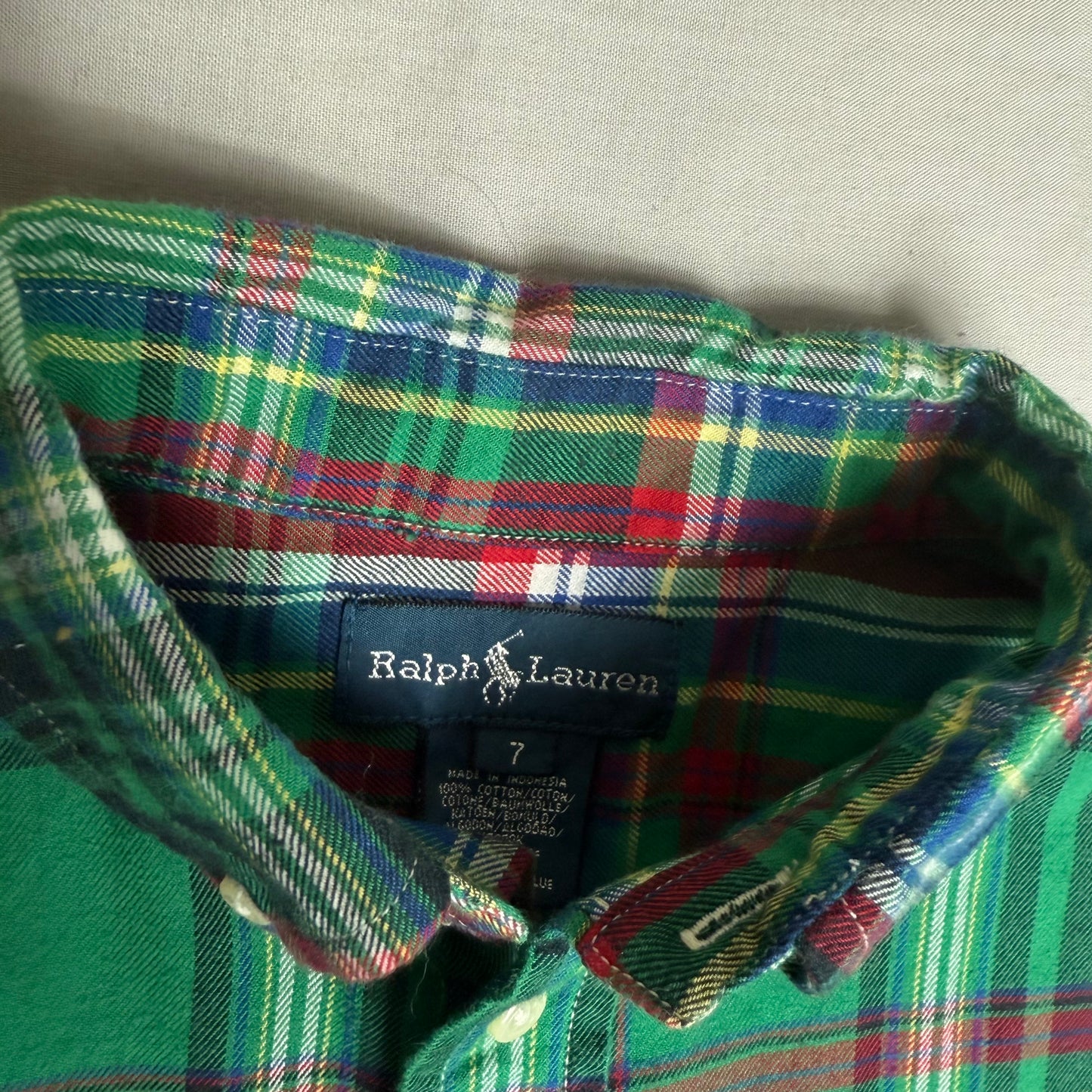 Ralph Lauren Checked Shirt 7-8 Years