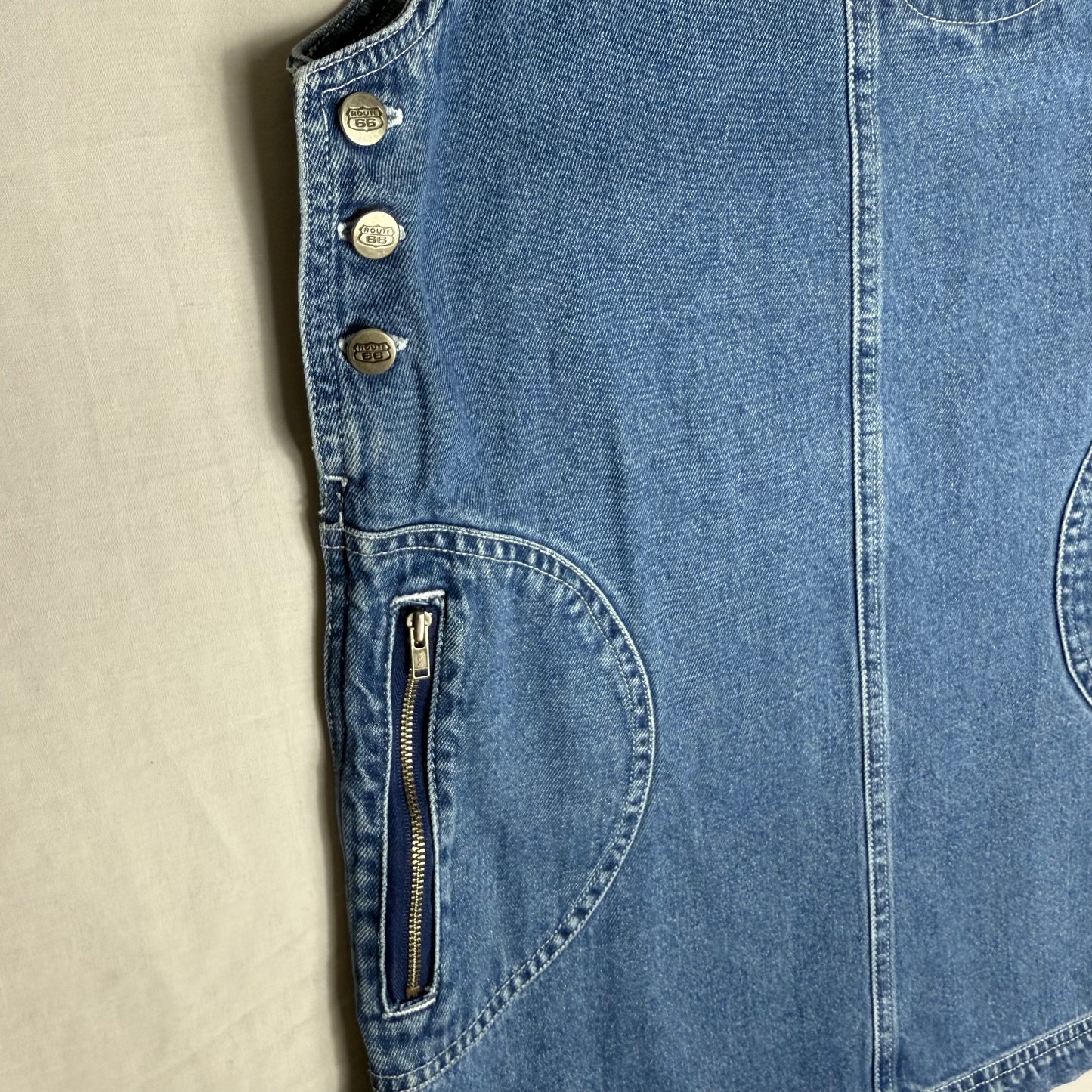Retro Denim Pinafore Dress 8-9 Years