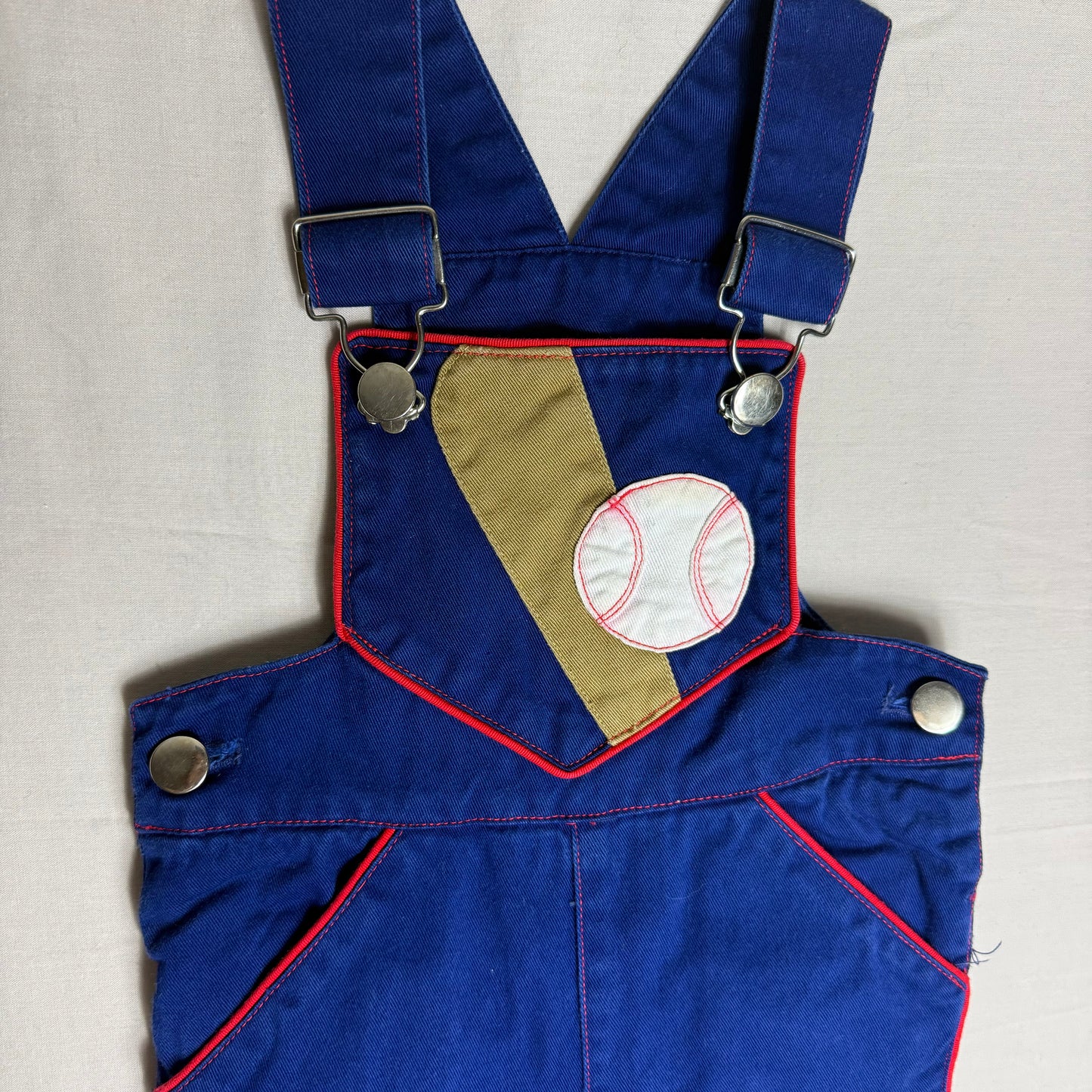 Baseball Embroidered Dungarees 18-24 Months
