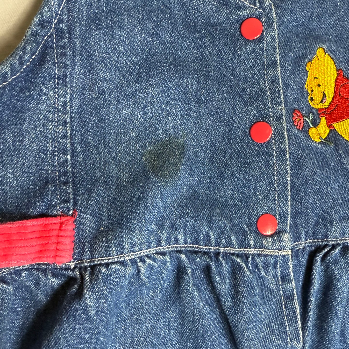 Pooh Bear Denim All in One 4-5 Years