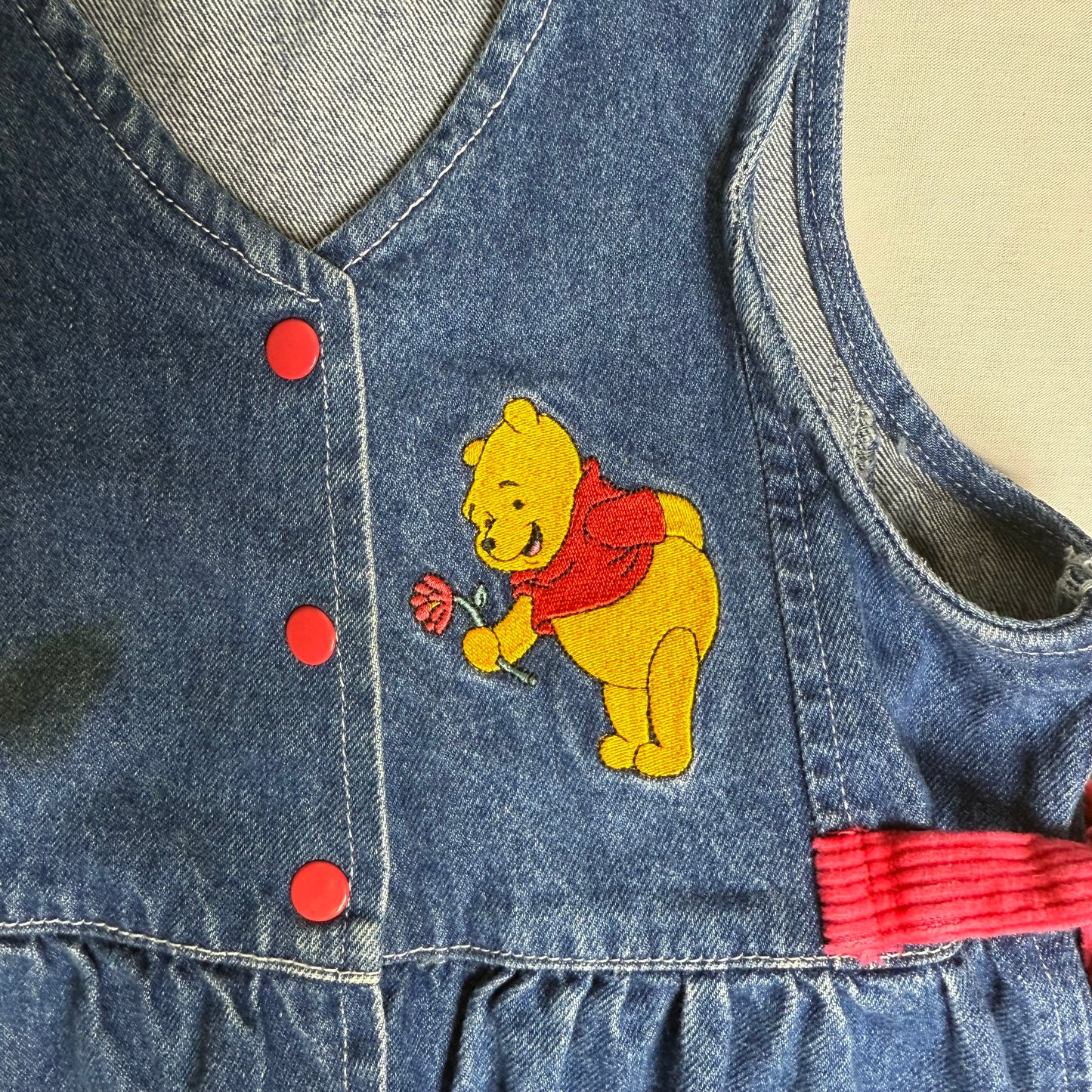 Pooh Bear Denim All in One 4-5 Years