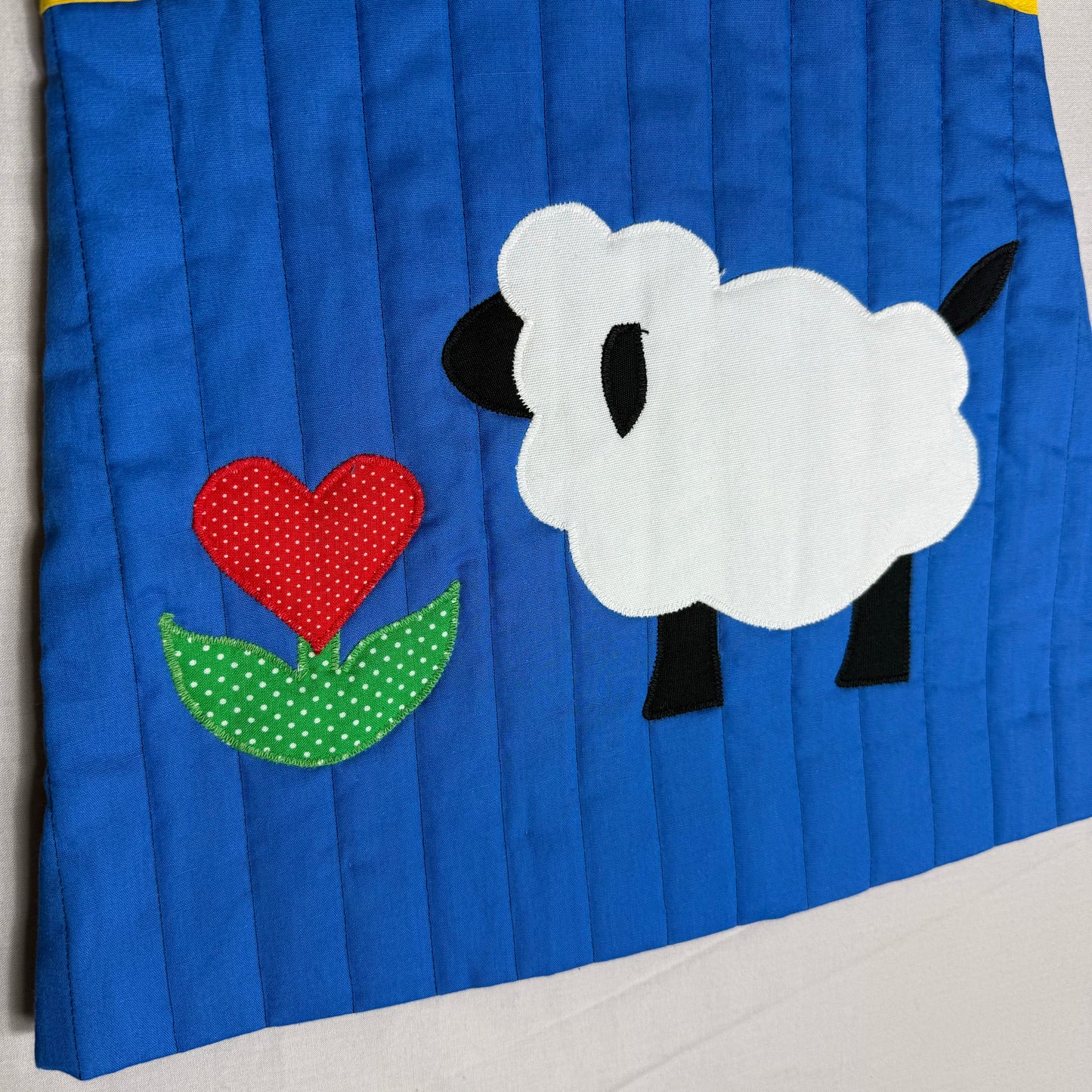 Quilted Sheep Overall Dress 2-3 Years