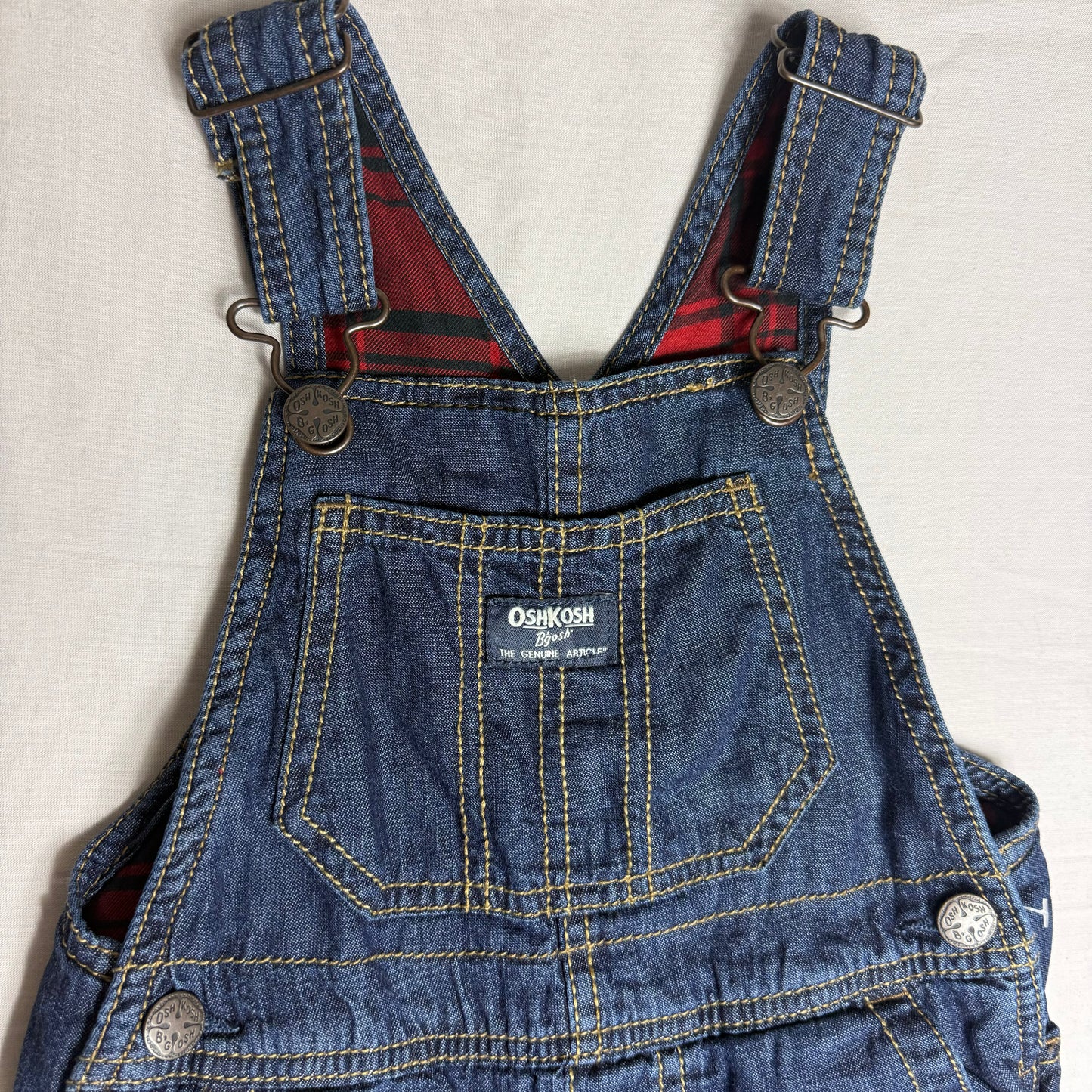 OshKosh Darkwash Denim Dungarees 2-3 Years