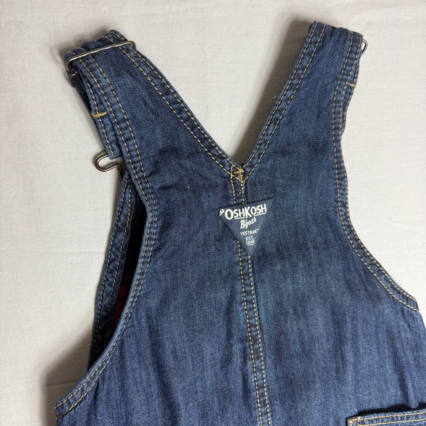 OshKosh Darkwash Denim Dungarees 2-3 Years