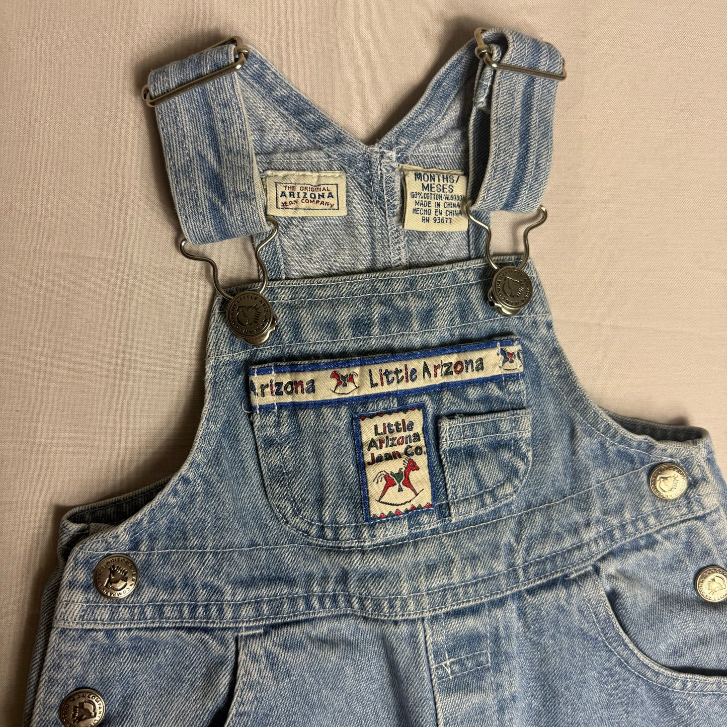 Arizona Lightwash Dungarees 0-3 Months