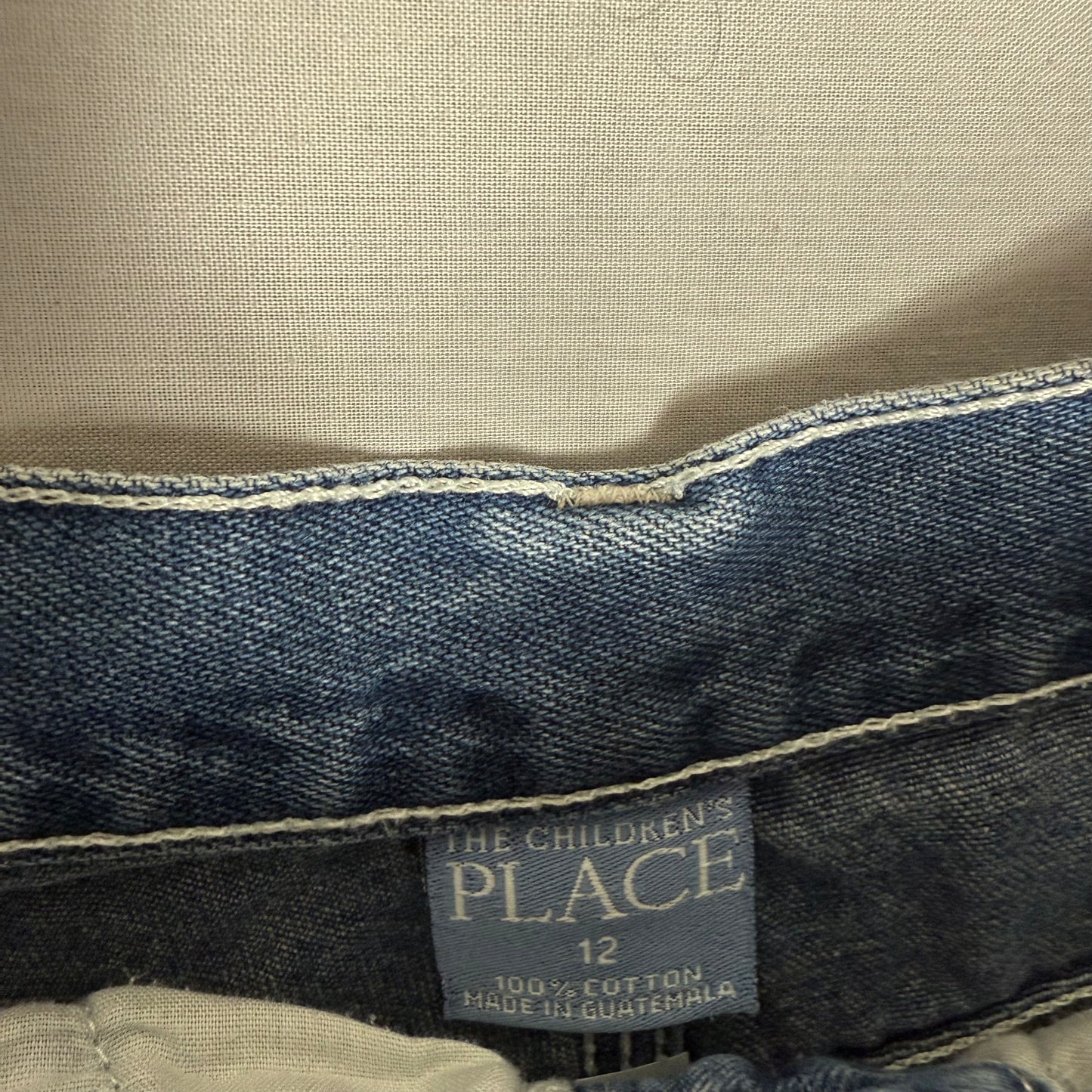 Cargo Style Denim Jorts 11-12 Years