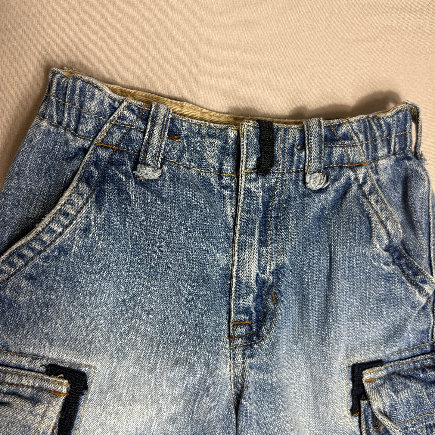 Cargo Style Denim Shorts 3-4 Years
