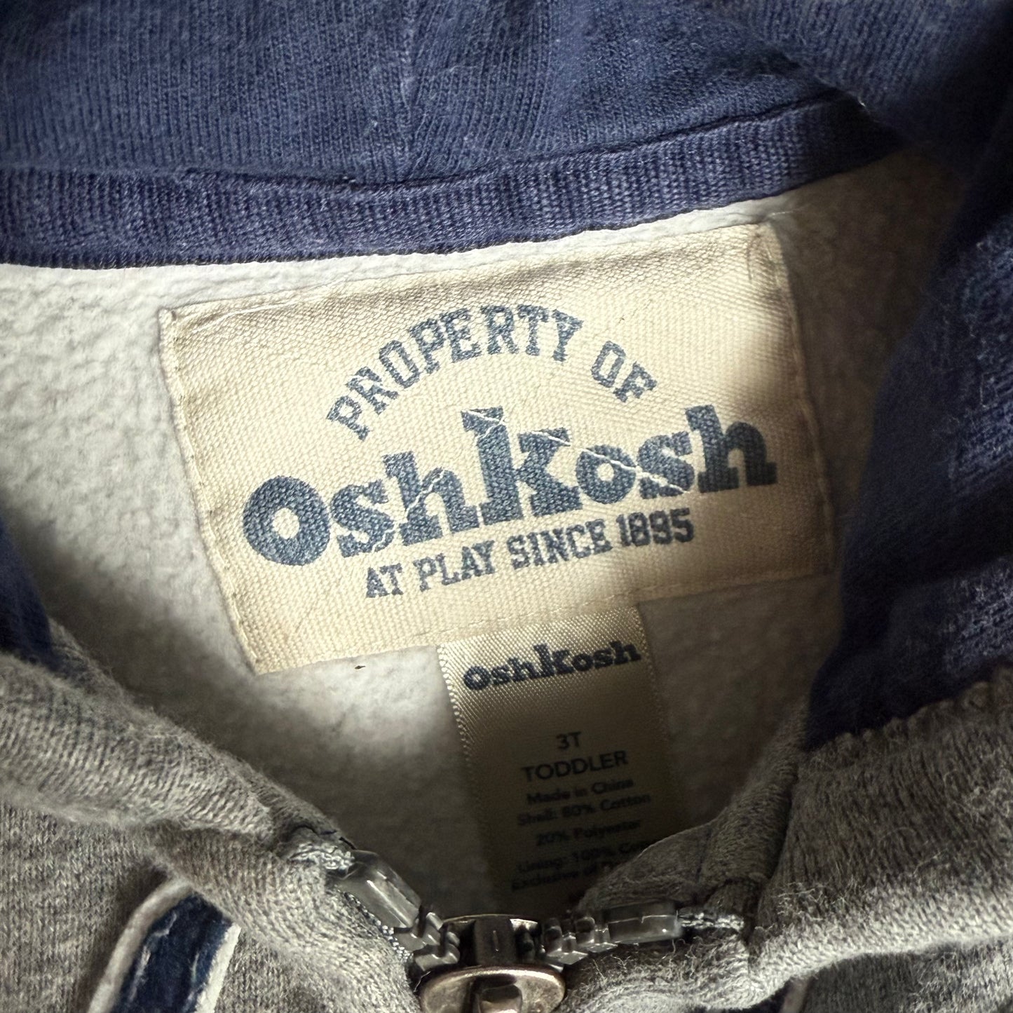 OshKosh B'Gosh Zip Up Hoodie 3-4 Years