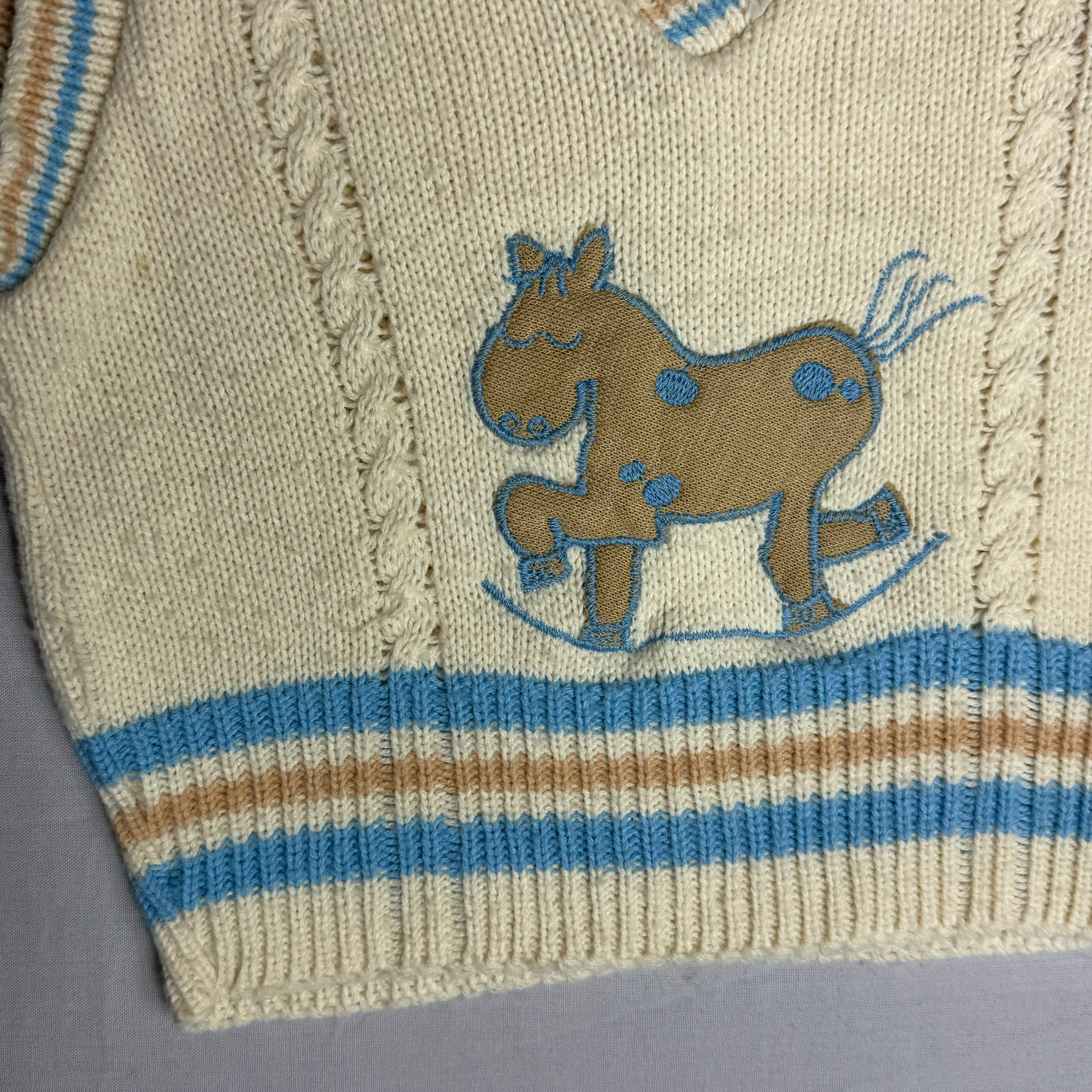 Horse Embroidered Vest 18-24 Months