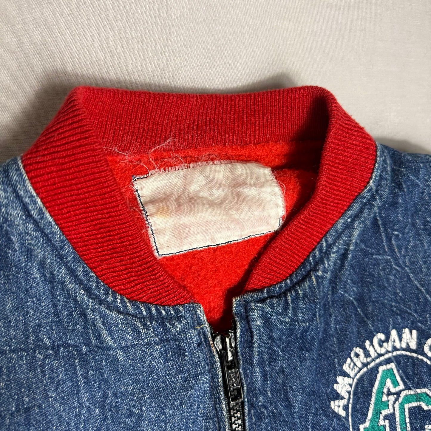 Space Travel Denim Varsity Jacket 11-12 Years