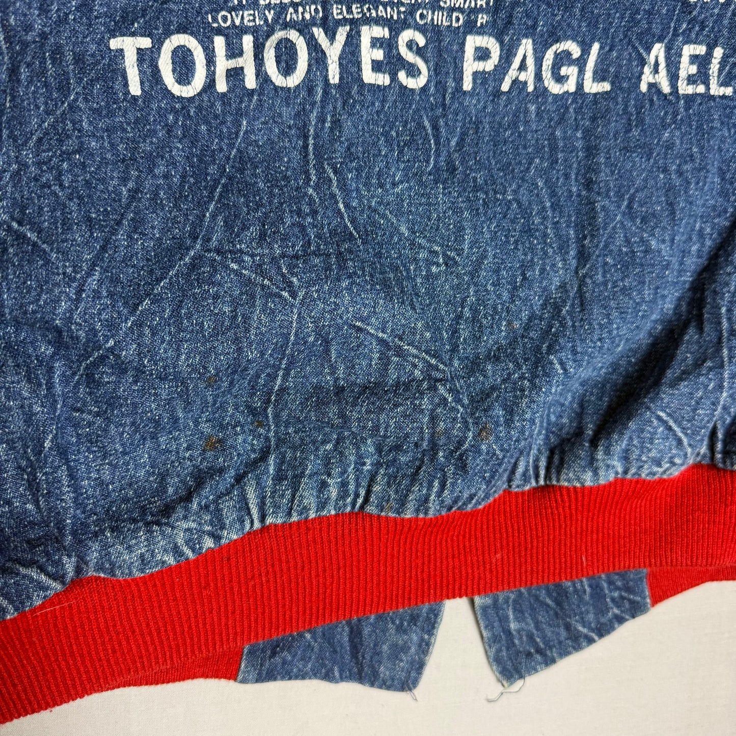 Space Travel Denim Varsity Jacket 11-12 Years