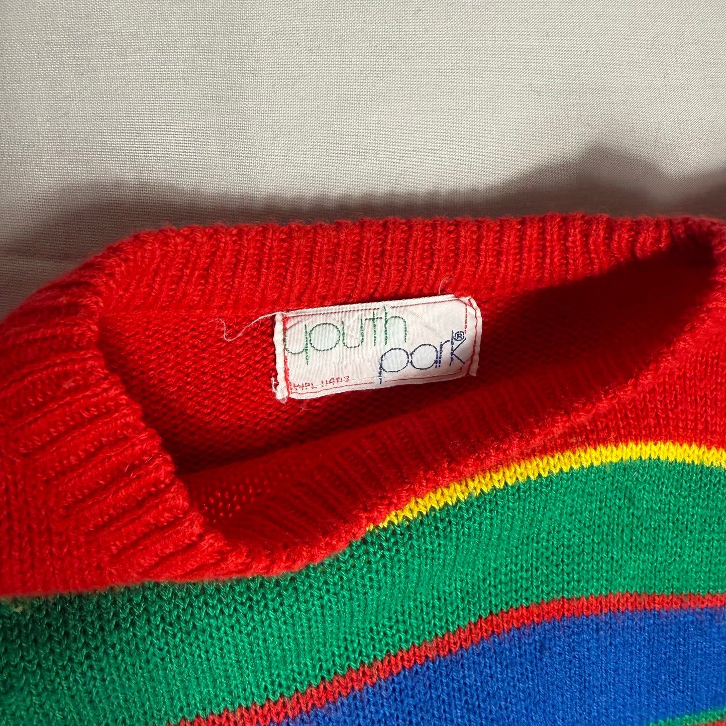 Retro Striped Knitted Jumper 3-4 Years
