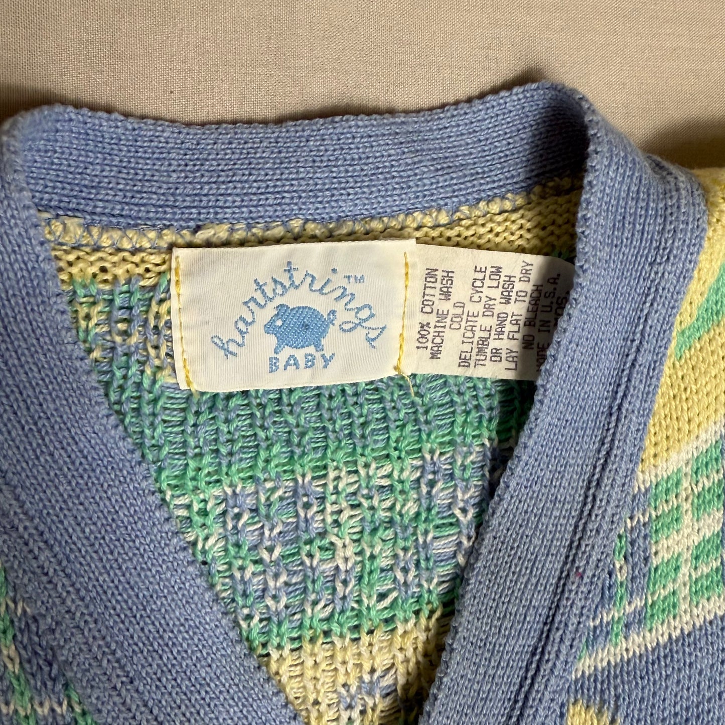 Teddybear Intarsia Knit Cardigan 18-24 Months