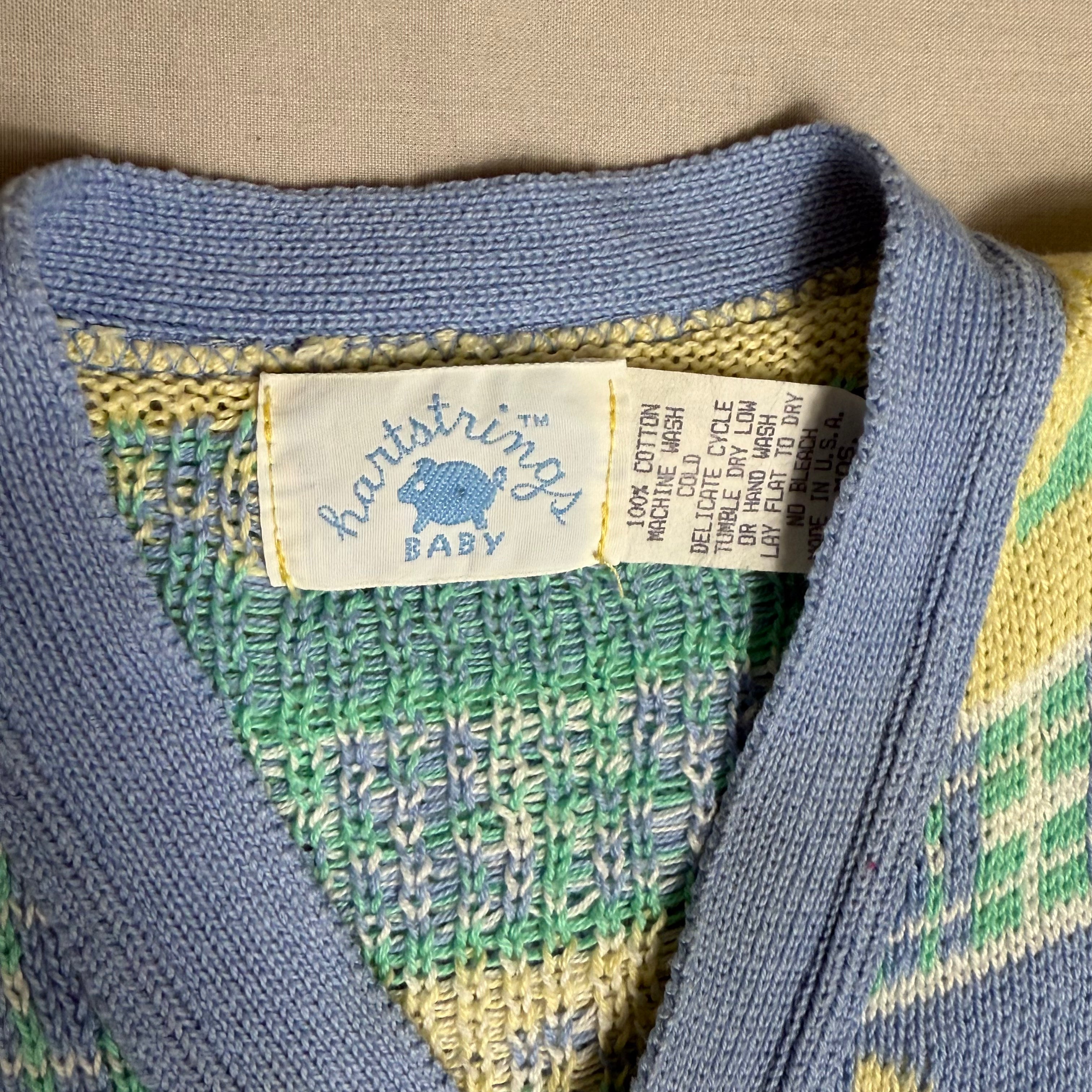 Teddybear Intarsia Knit Cardigan 18-24 Months